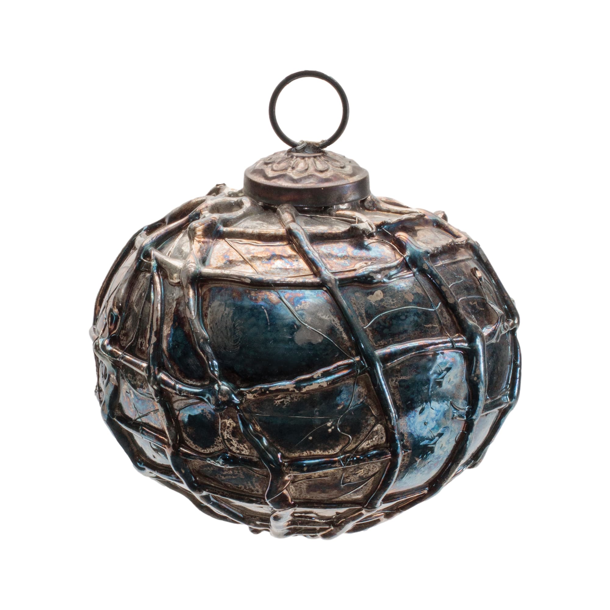 Distressed Mercury Glass Ornament Set, 12ct.