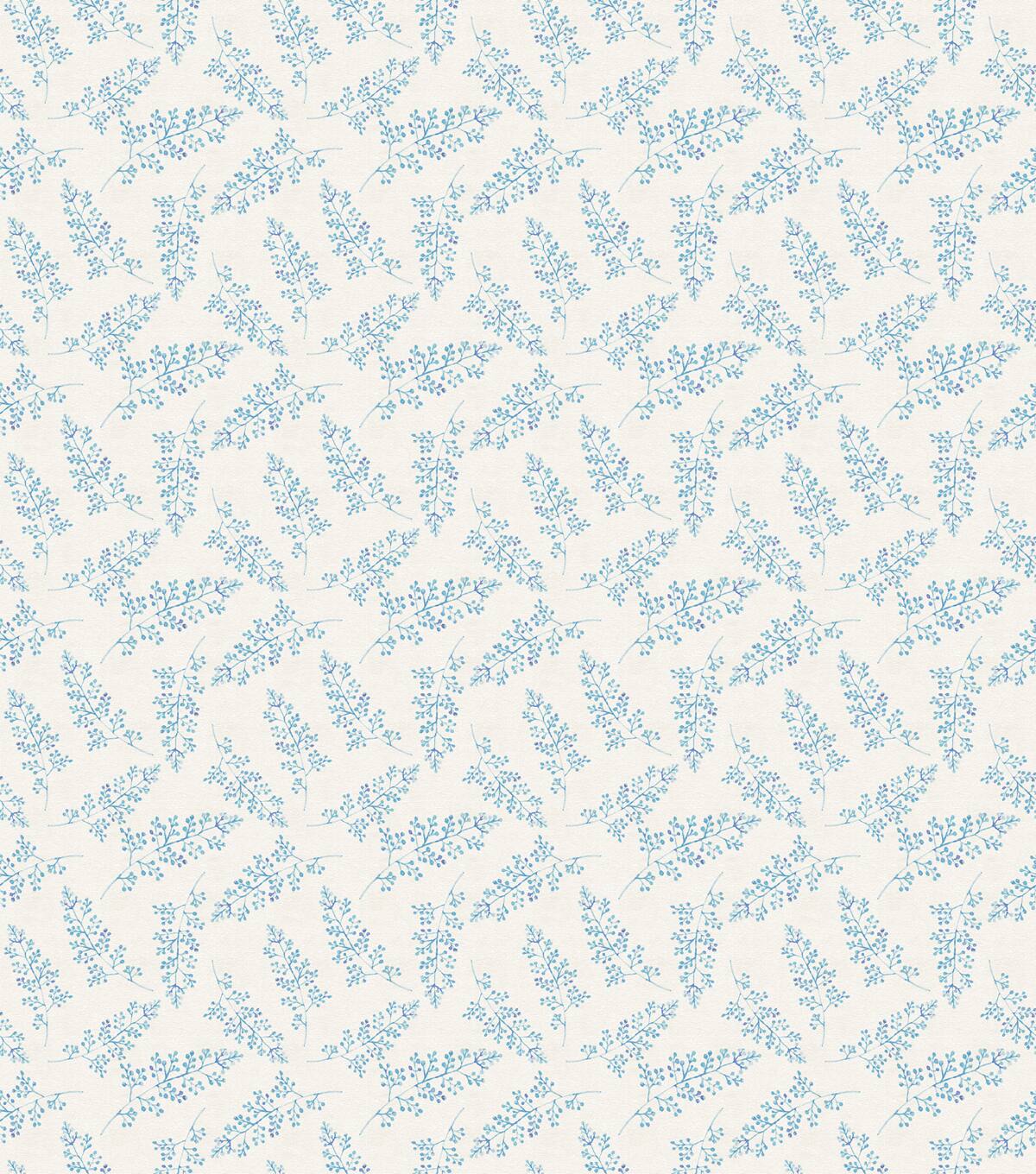 Suzanne Nicoll Blue Stem Floral Cotton Fabric
