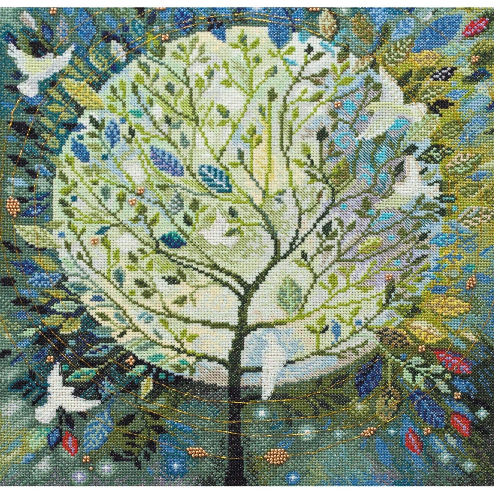 Abris Art World Tree Counted Cross Stitch Kit