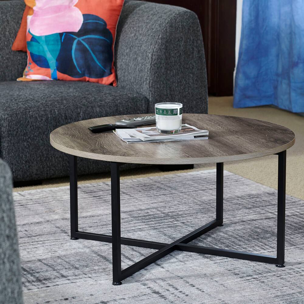 Household Essentials 31.5" Jamestown Round Coffee Table