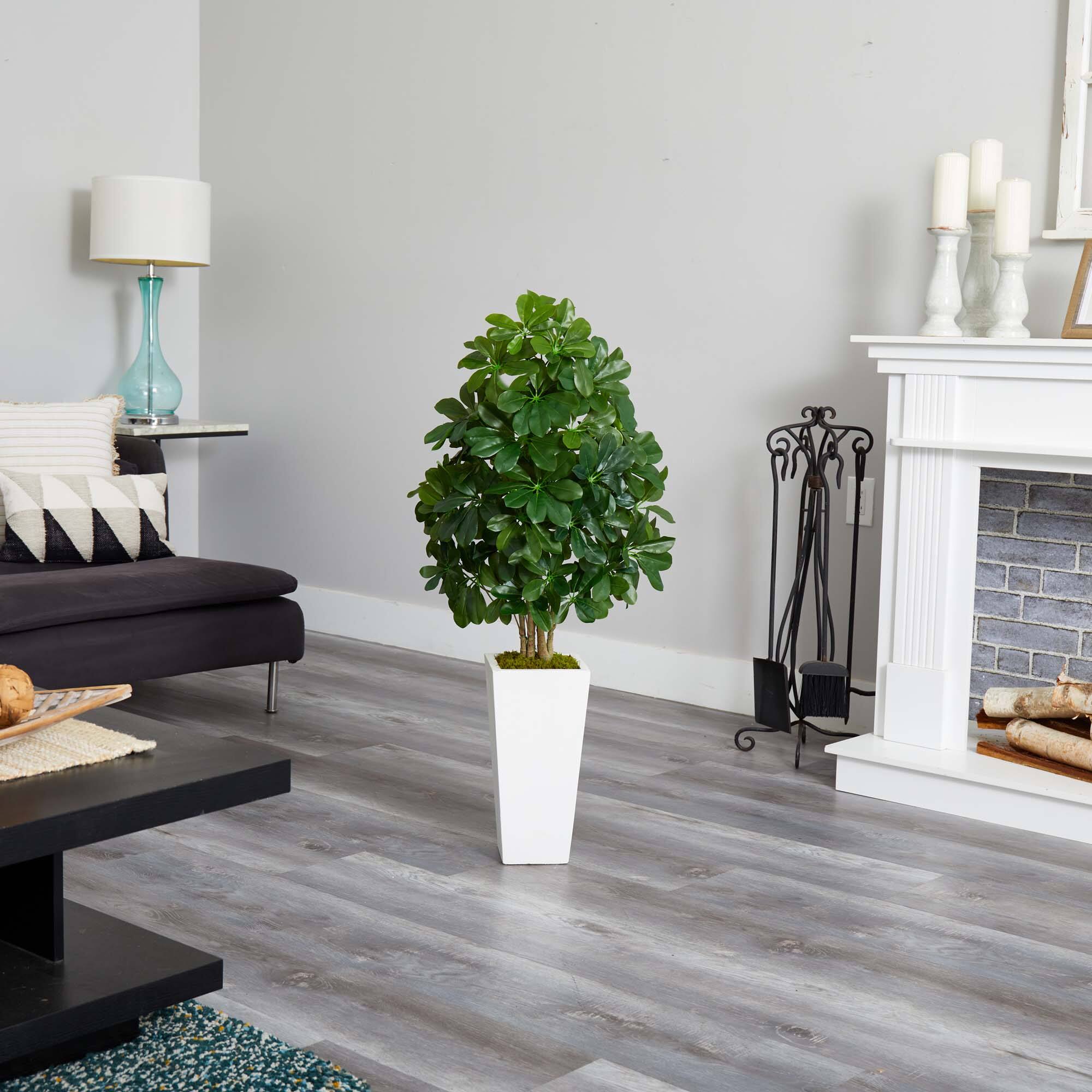 3ft. Umbrella Tree in White Vase