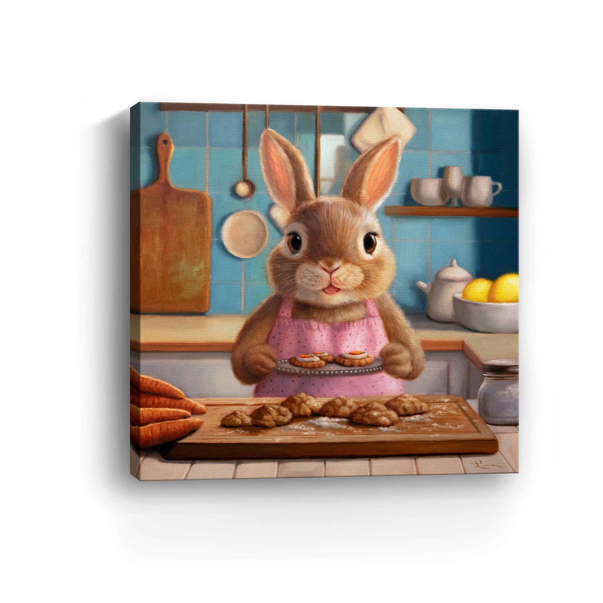 Lumaprints Mrs. Bunny Bakewell Canvas Giclée Art