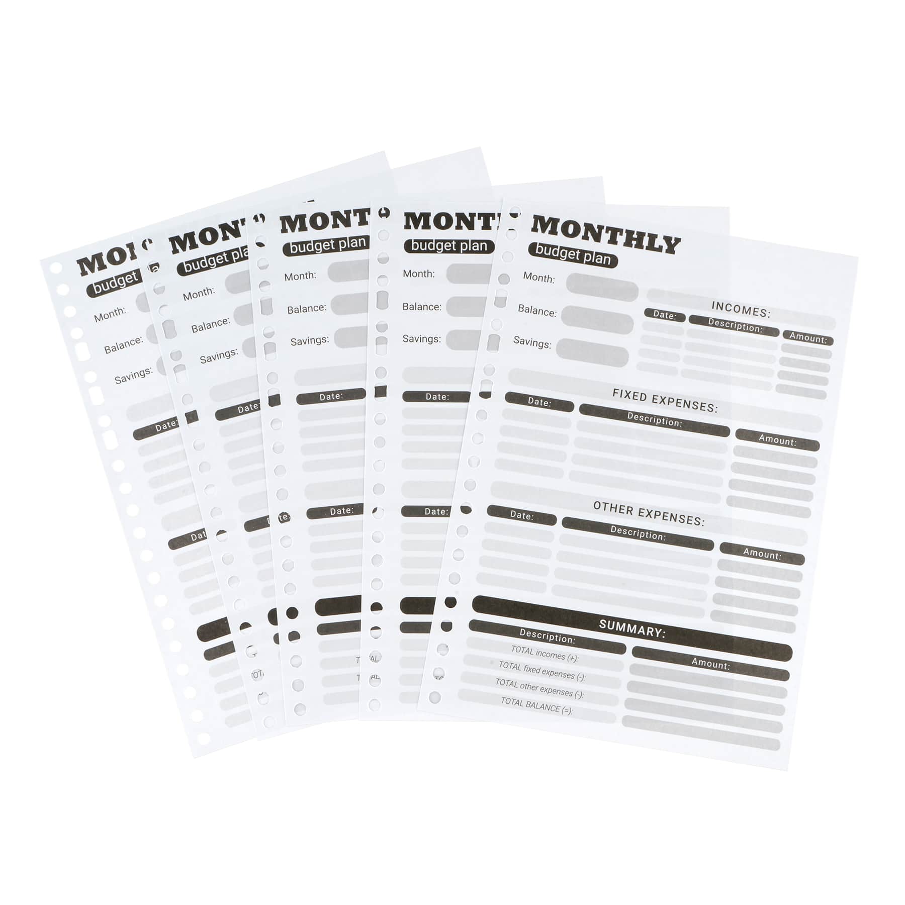 5.8" x 8.2" A5 Budget Fill Paper, 50 Sheets by Recollections™