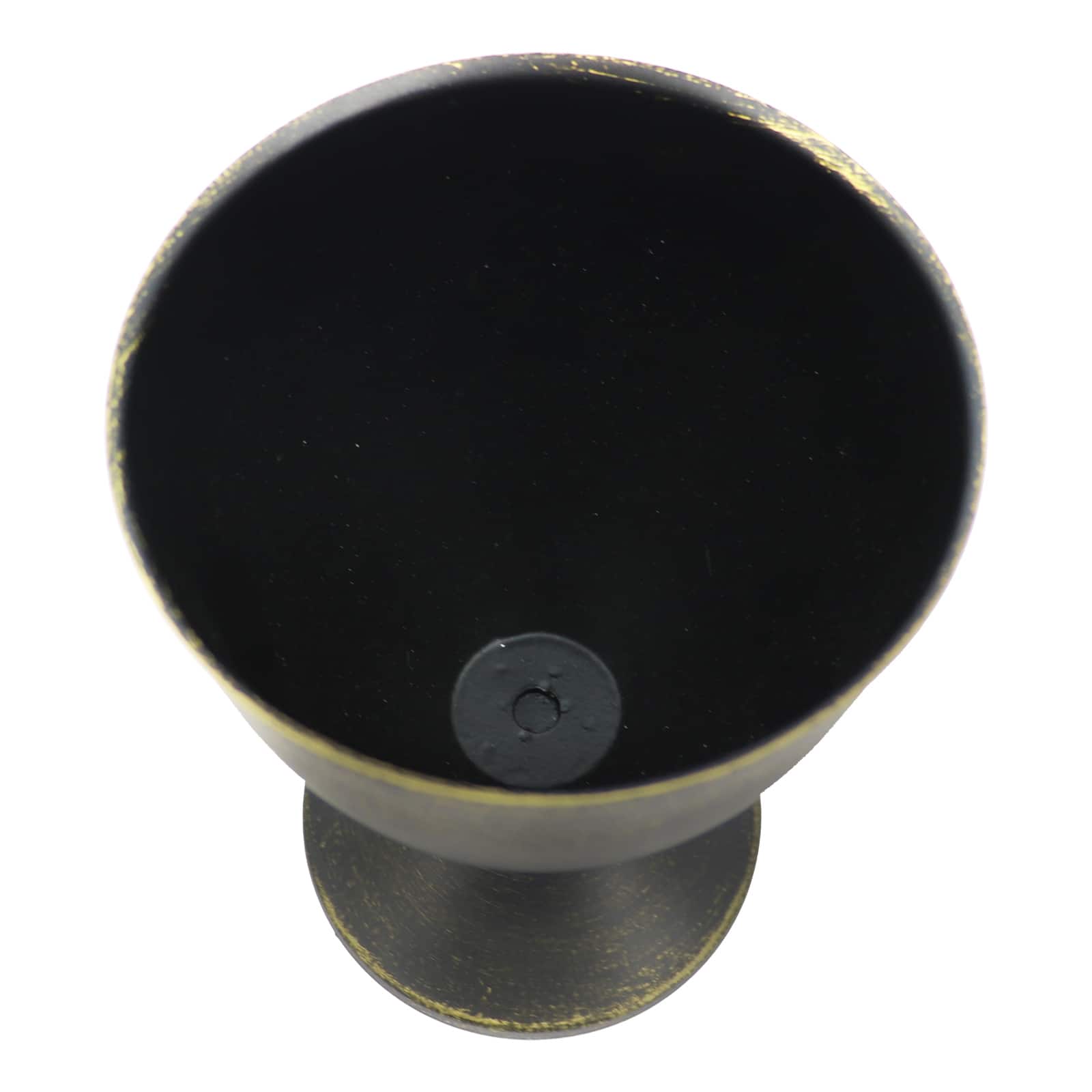 7" Black & Gold-Brushed Metal Tabletop Urn by Ashland®