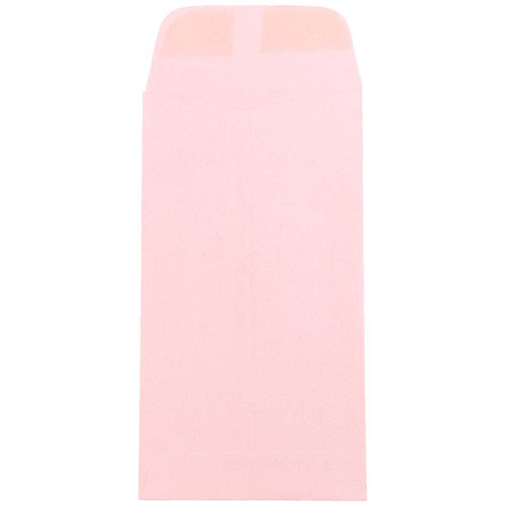 JAM Paper 3.5" x 6.5"  Baby Pink Pastel Coin Business Envelopes, 50ct.