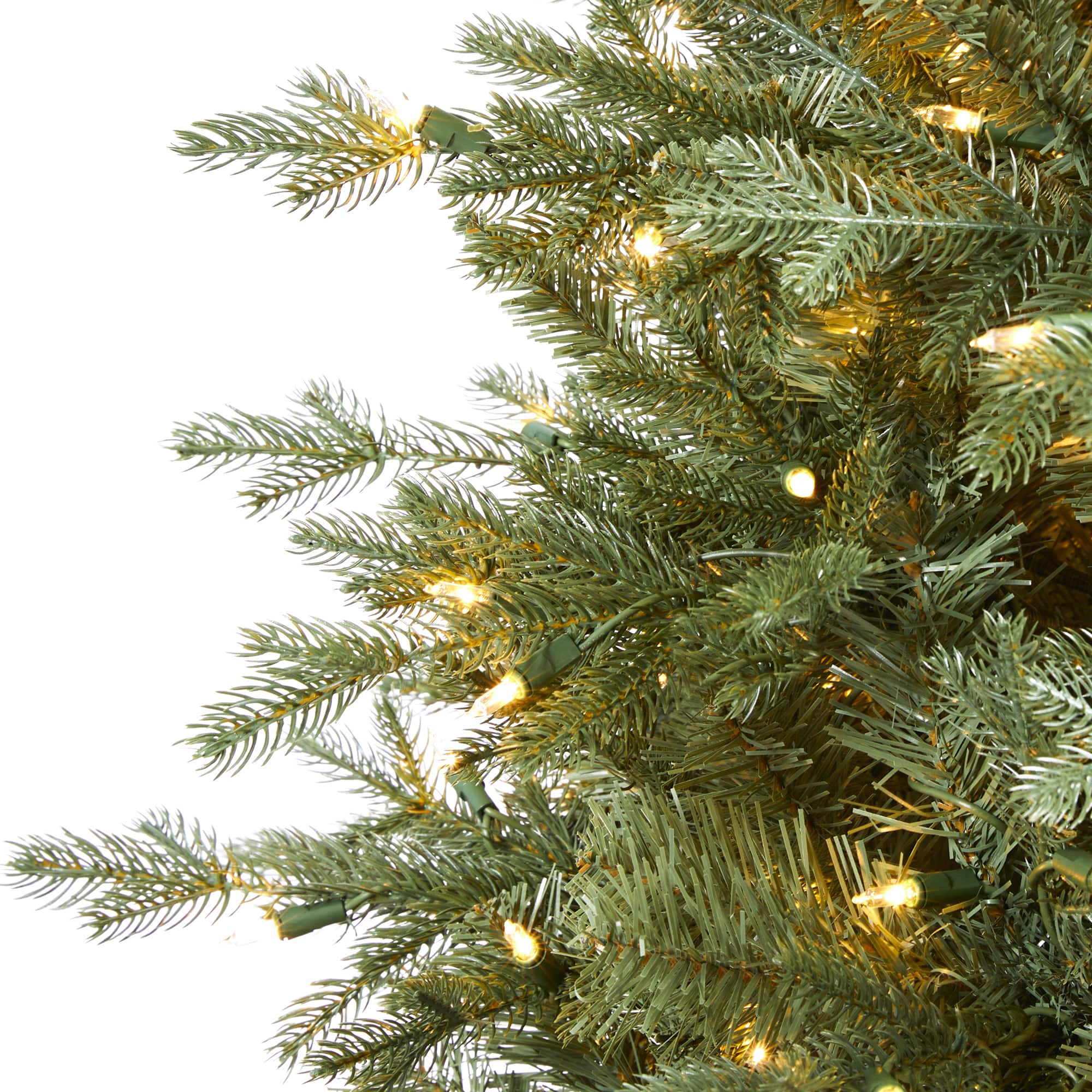 5ft. Pre-Lit New Hampshire Spruce Artificial Christmas Tree, Warm White LED Lights