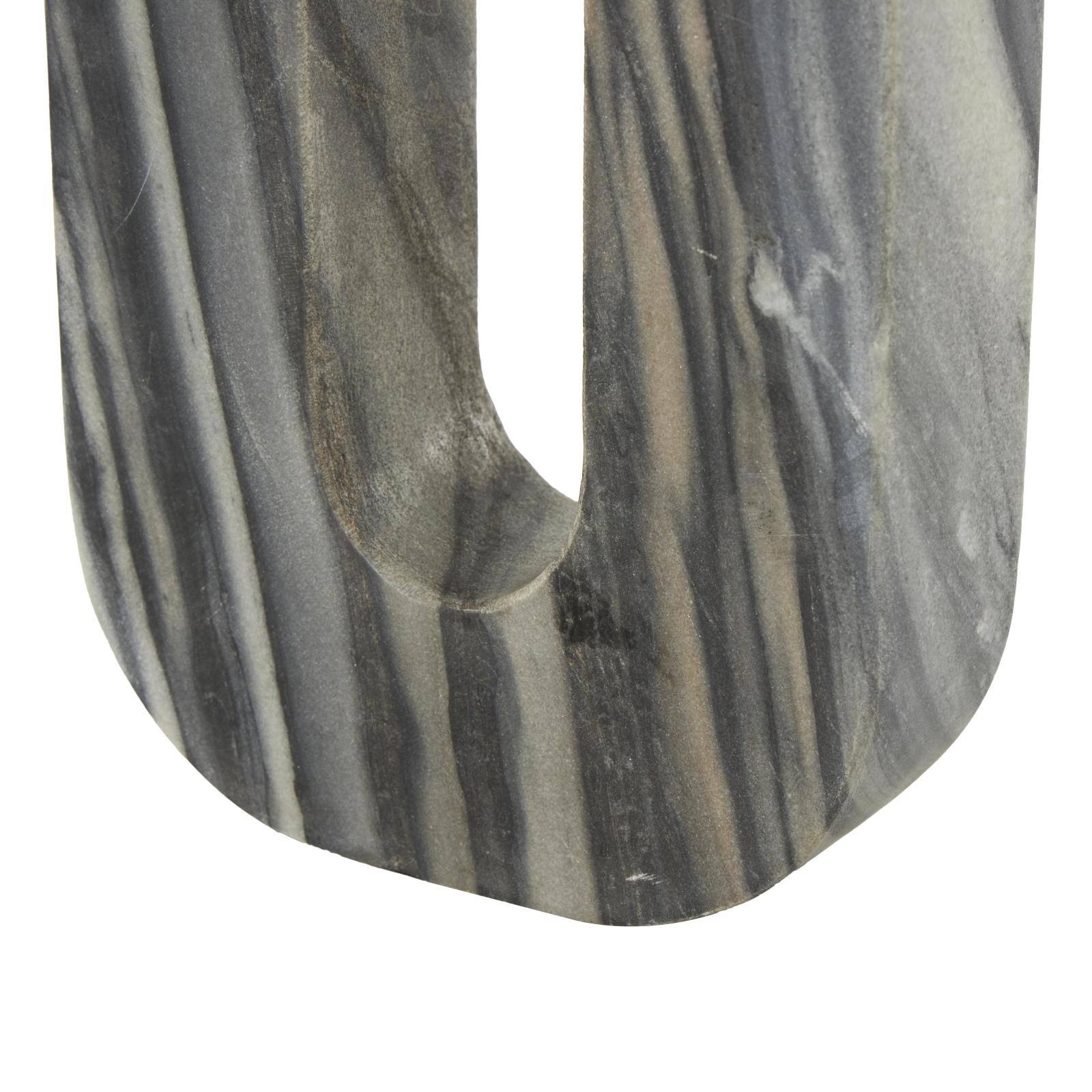 Marble Abstract U-Shaped Candle Holder