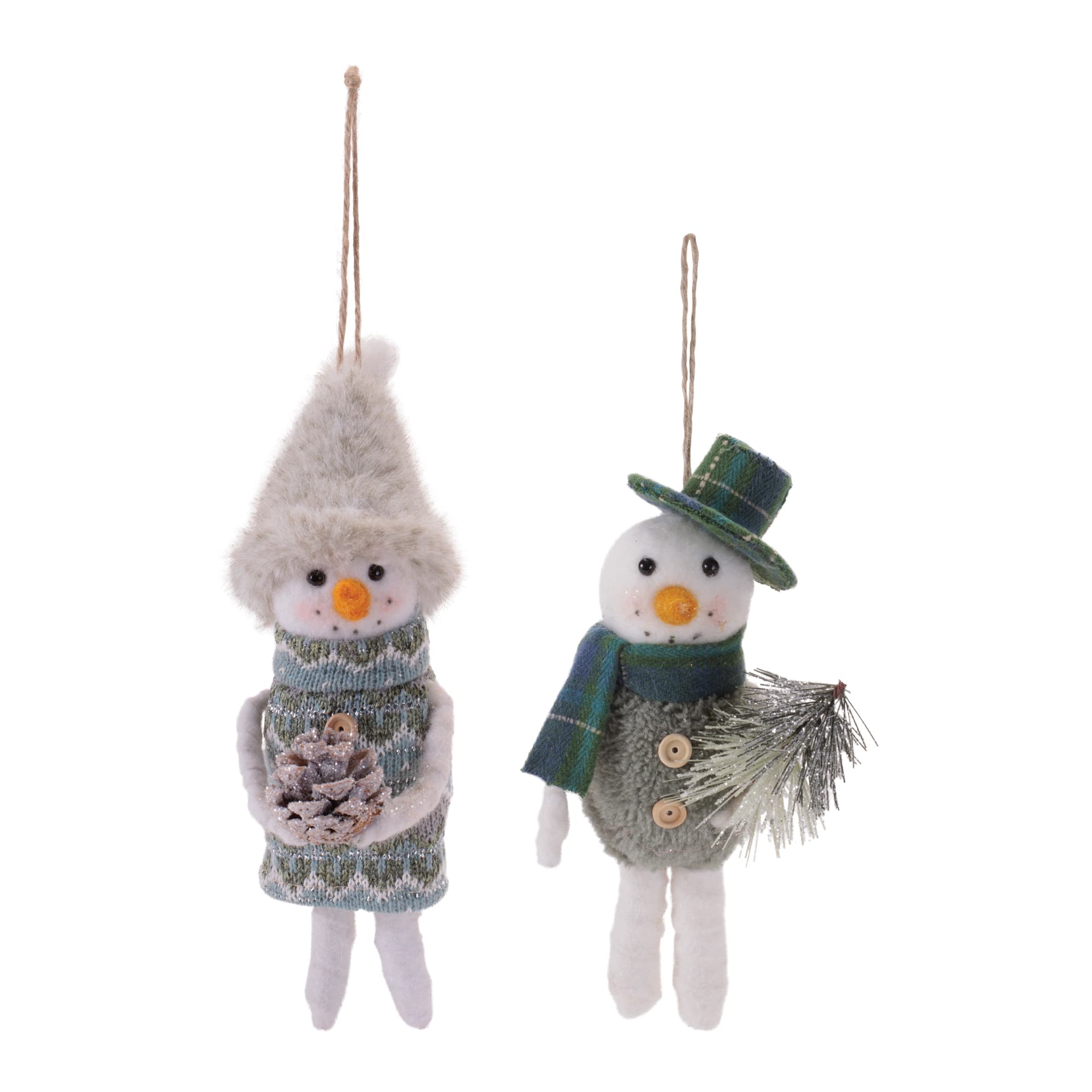 Melrose Cheerful Snowman Ornaments Set