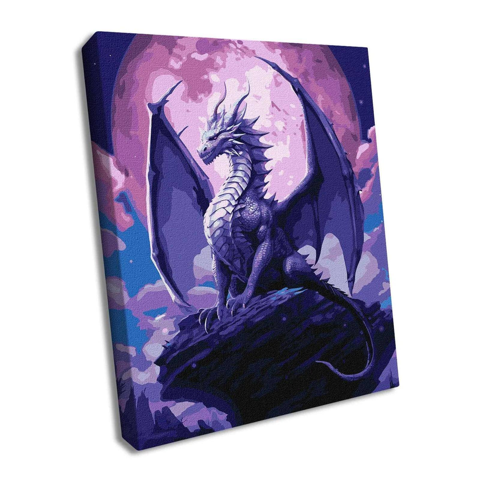Ideyka The Majestic Dragon Painting by Numbers Kit