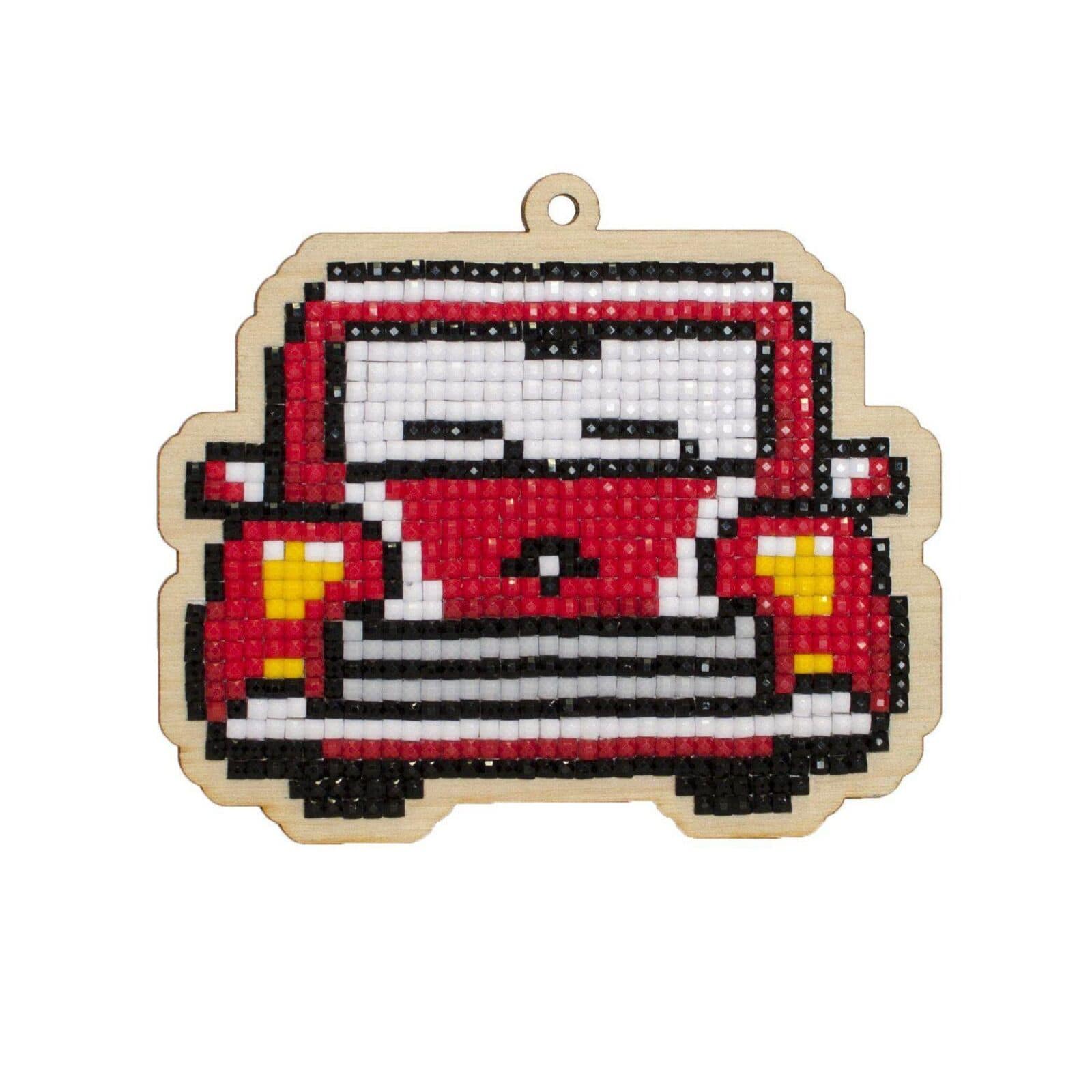 Wizardi Diamond Painting Ornament Kit Retro Car