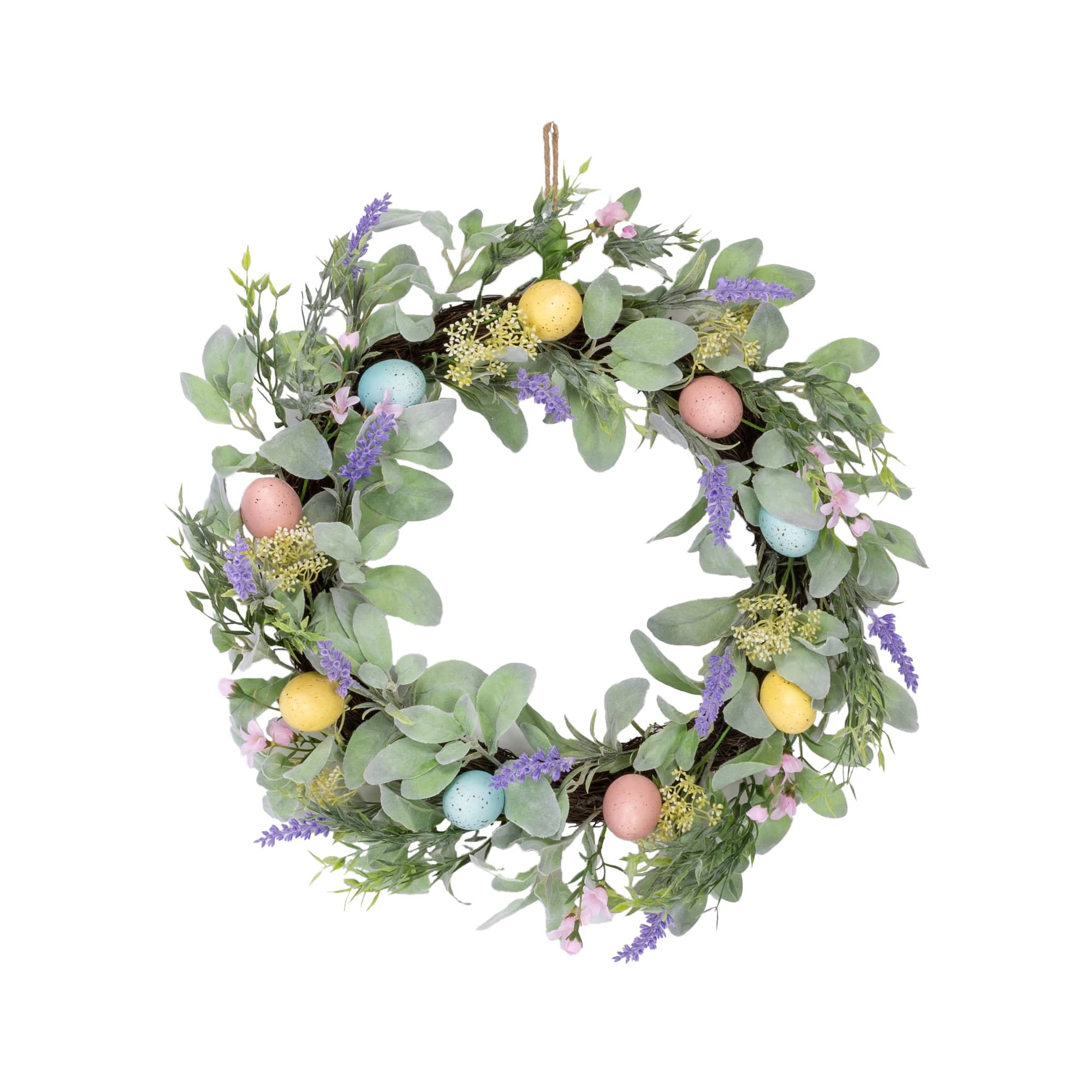 22" Pastel Egg Daisy Wreath