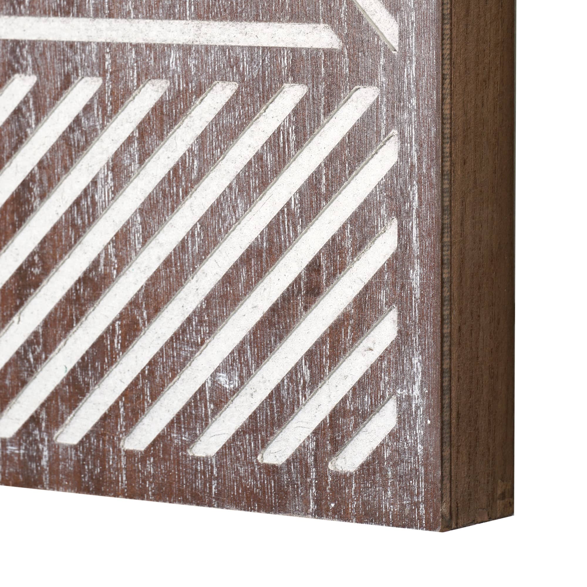 American Art Décor™ Walnut Brown Contemporary Wood Wall Décor Set