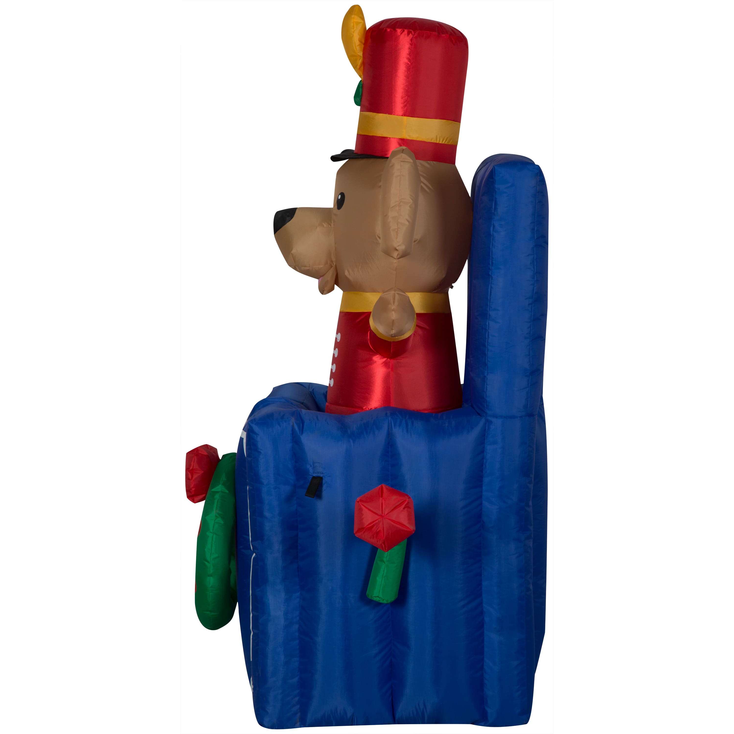 5ft. Animated Airblown® Inflatable Christmas Toy Soldier Dog in Pop-Up Box