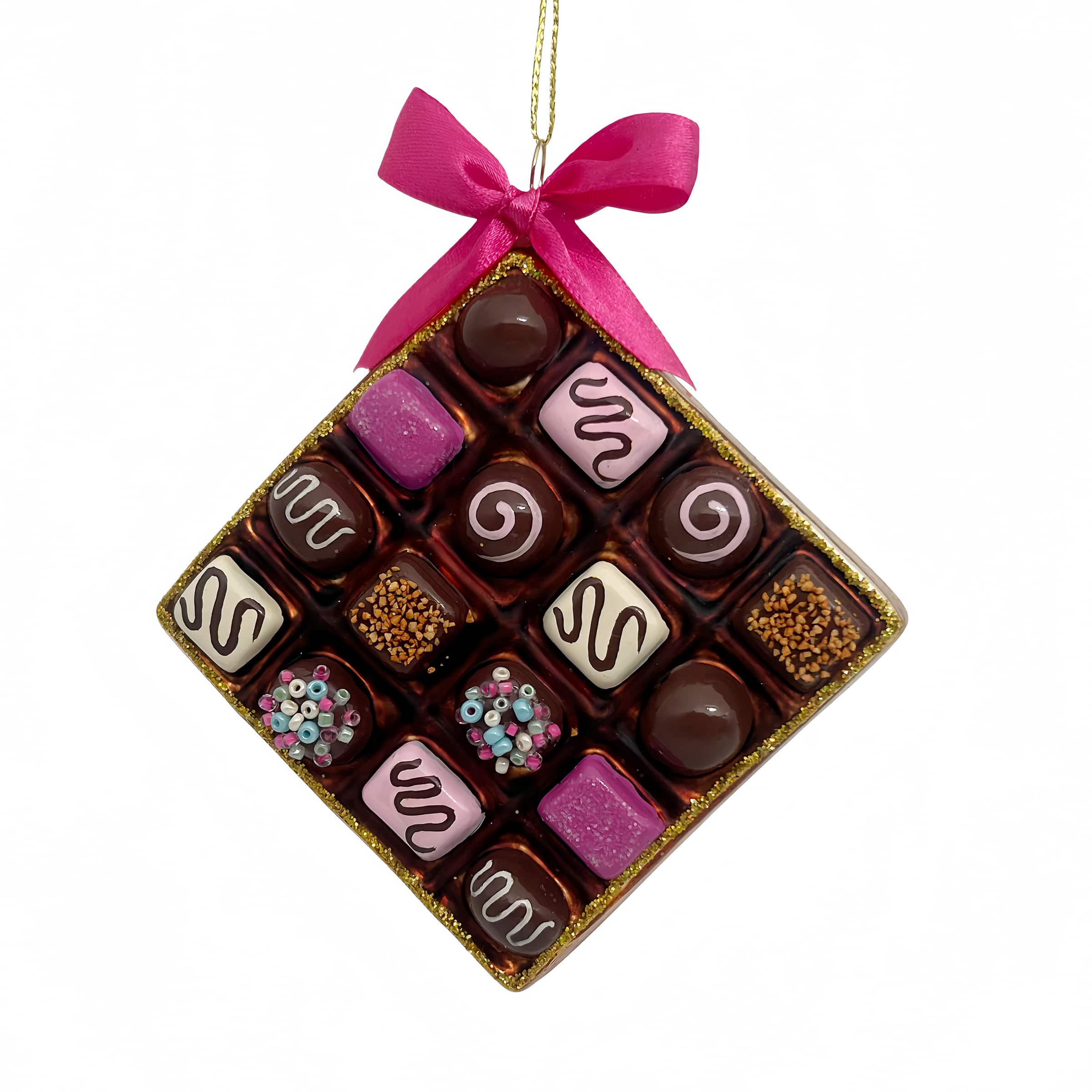 4.75" Chocolate Box Glass Ornament by Ashland®