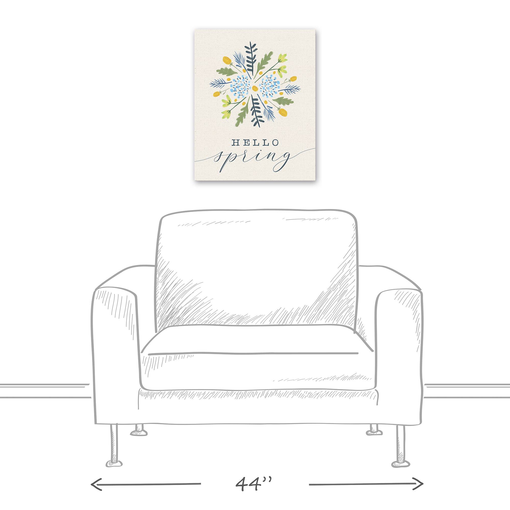 Hello Spring 16" x 20" Canvas Wall Art