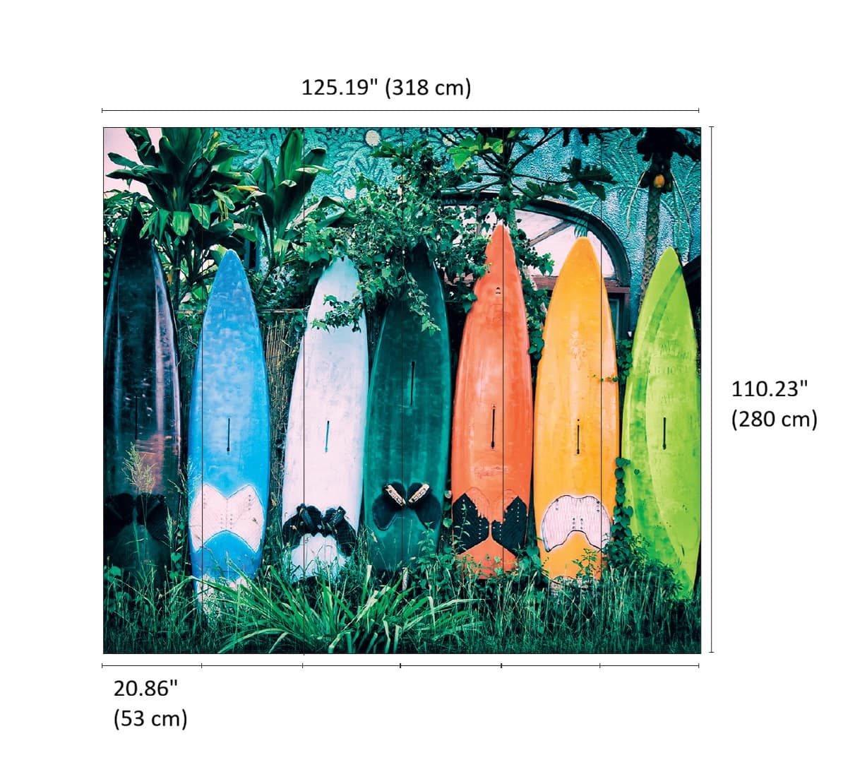 Designs Direct Surf Shack Vibes Wall Mural