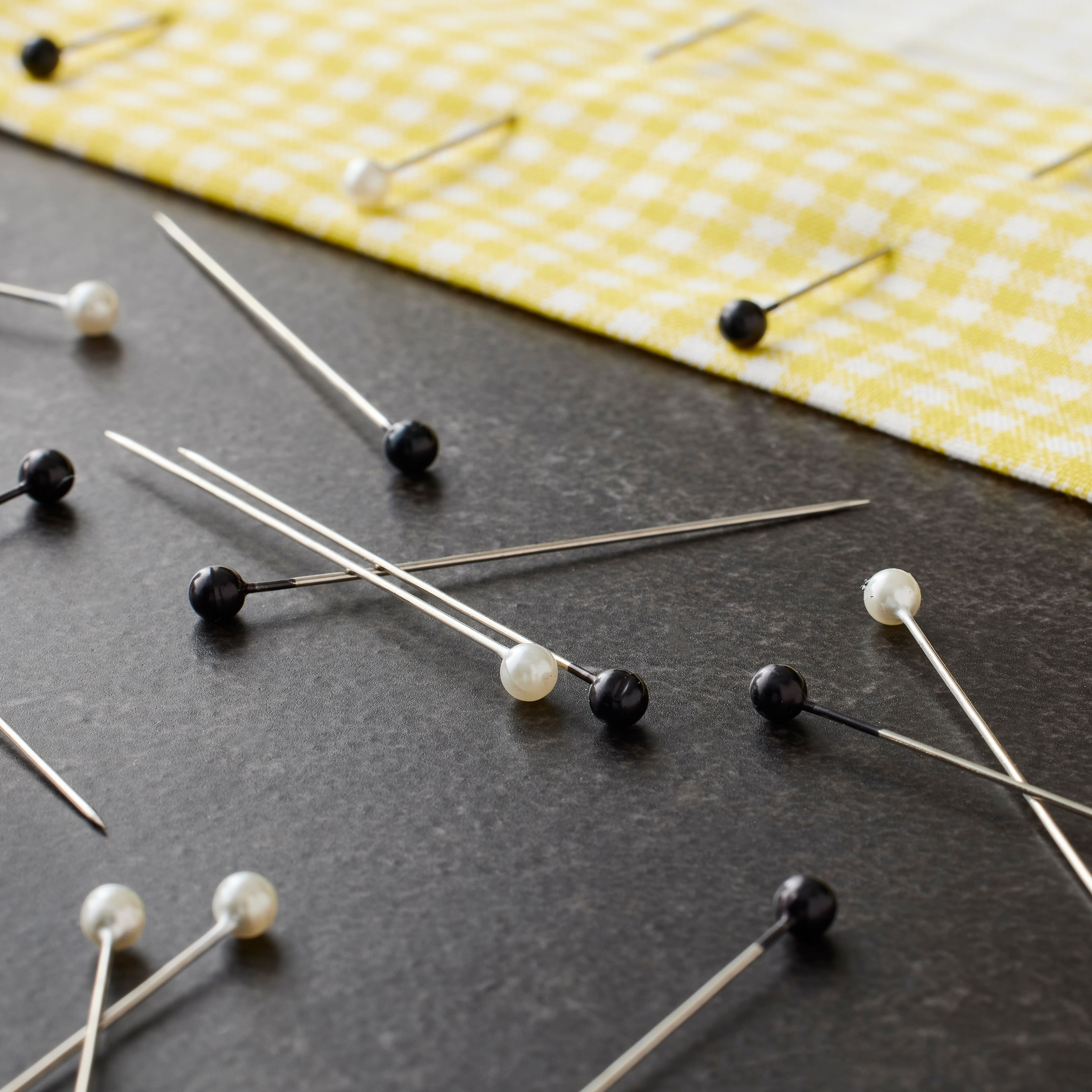 12 Packs: 40 ct. (480 total) 2" Black & White Corsage & Boutonniere Pins by Loops & Threads™