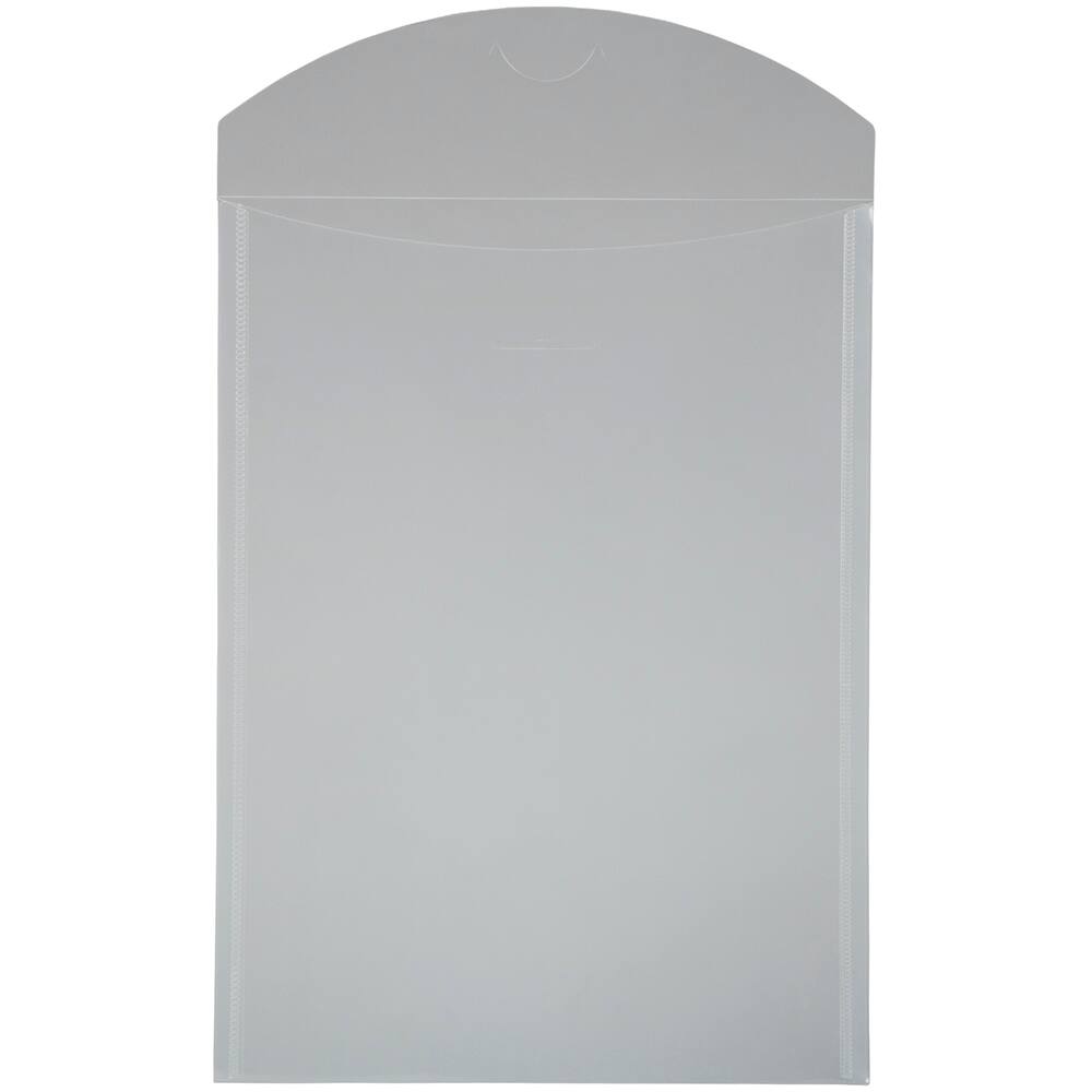 JAM PAPER Plastic Tuck Flap Letter Open End Envelopes