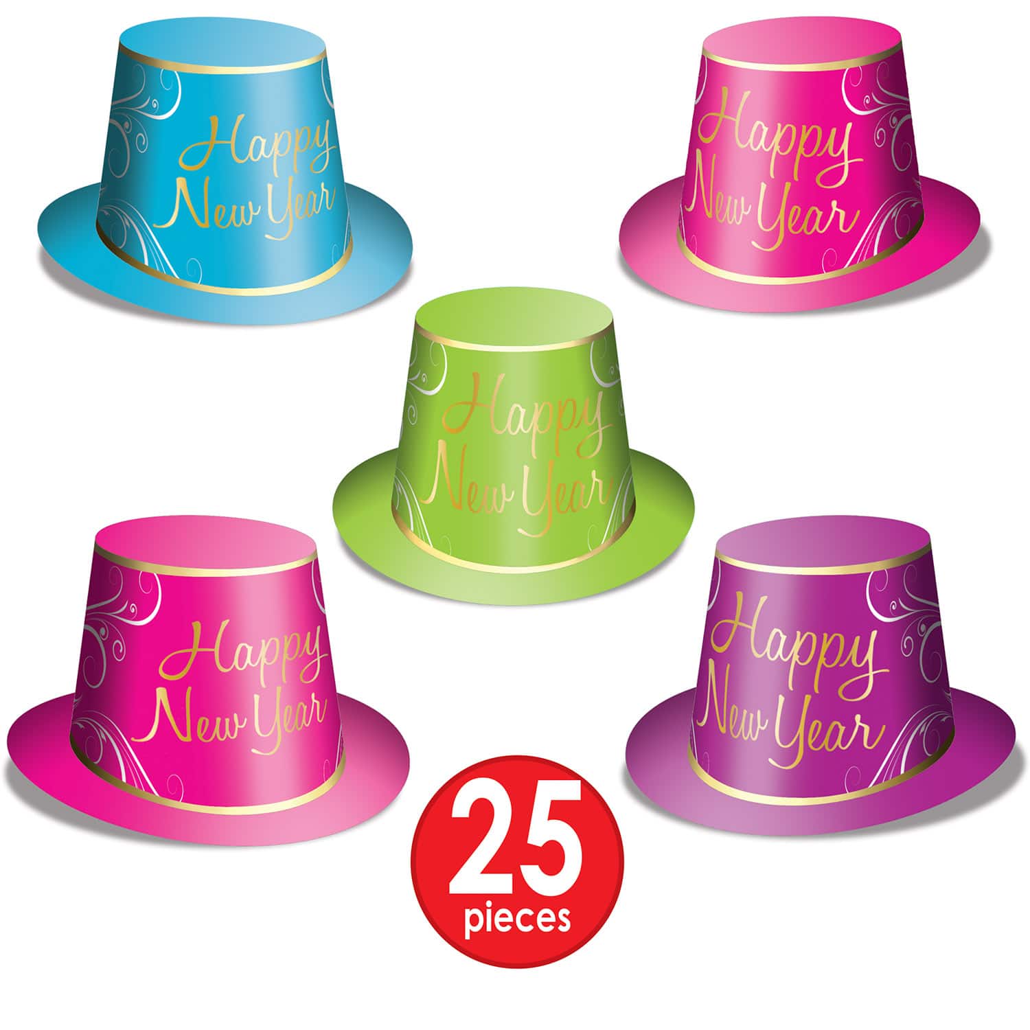 Beistle Simply Paper New Year's Eve Party Accessory Kit