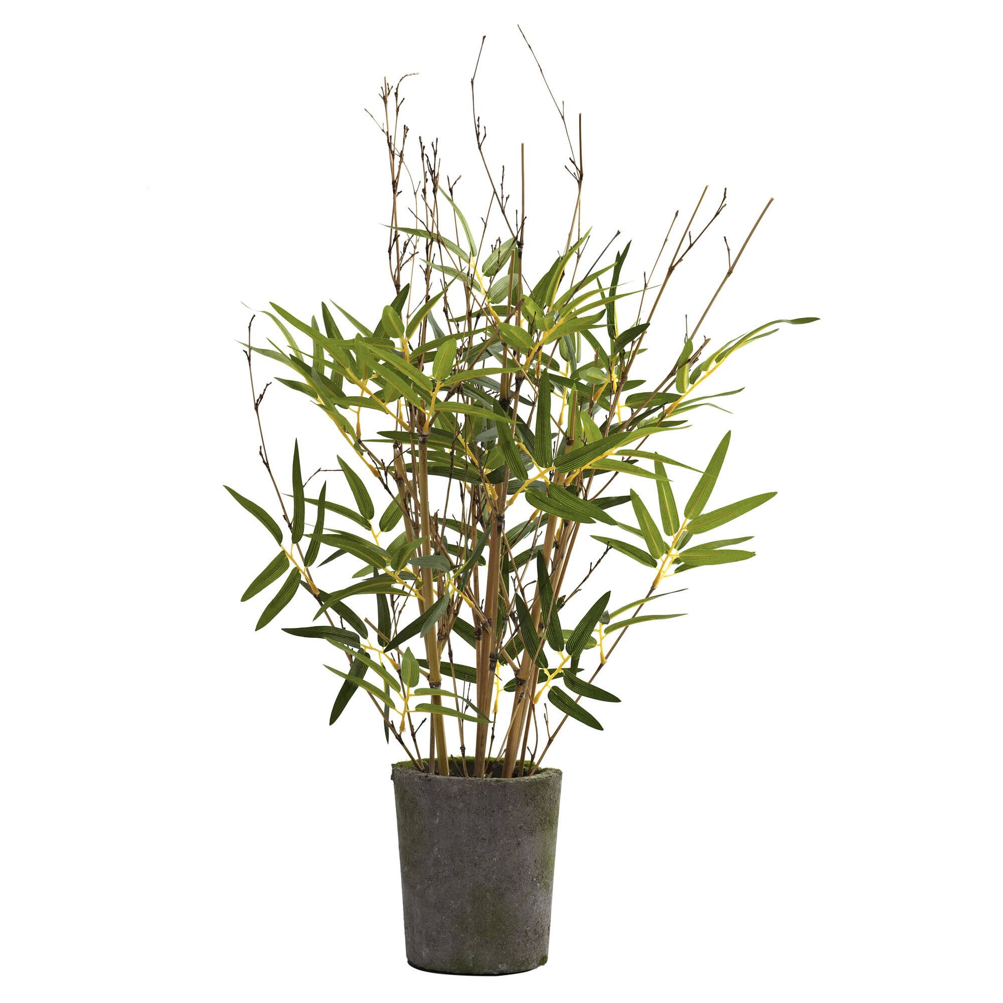Michaels, 2.25ft. Bamboo Tree with Cement Pot – Category: Artificial Trees