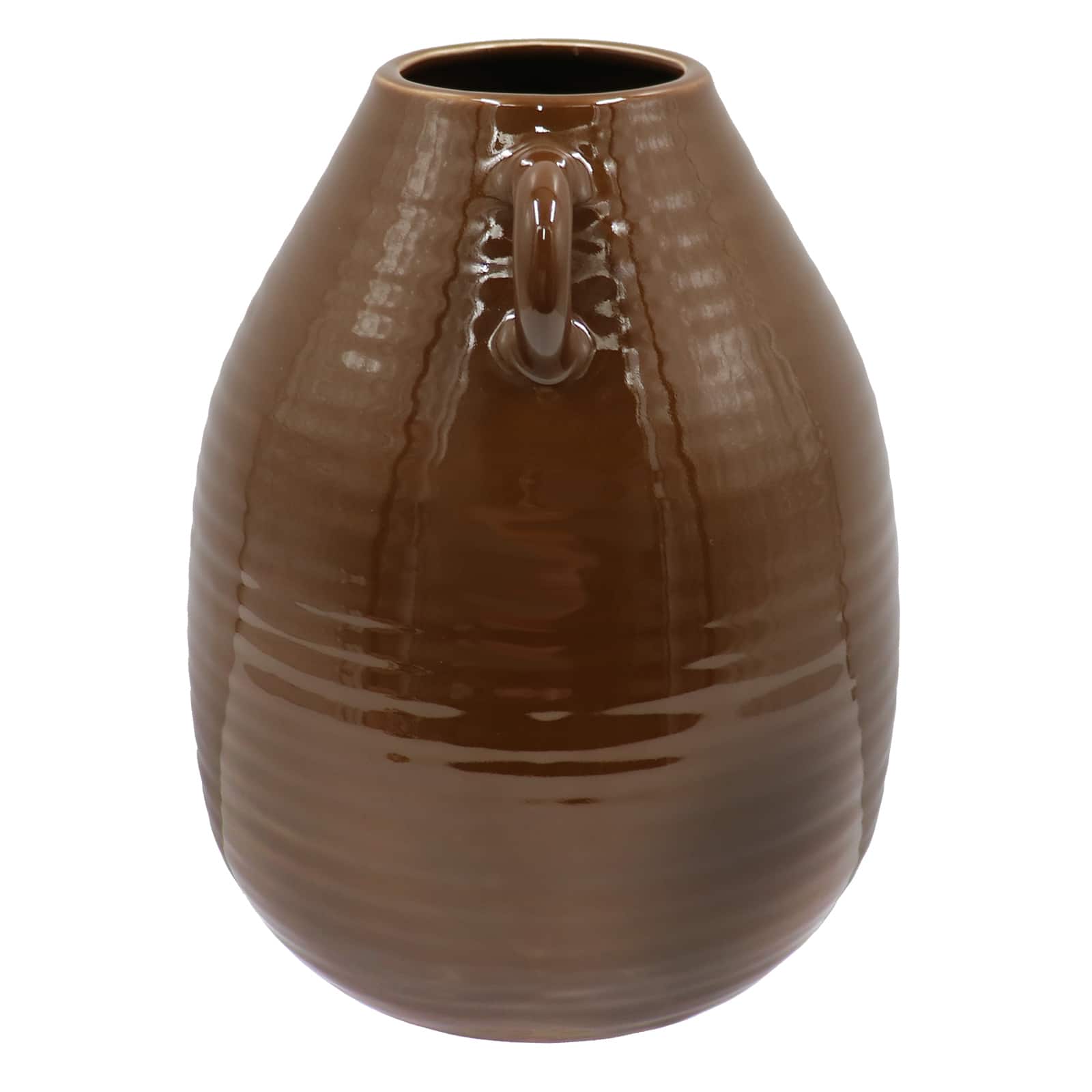 Dark Brown Ceramic Vase Tabletop Décor by Ashland®