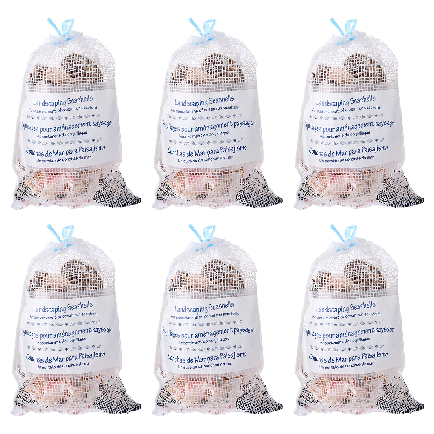 6 Pack: U.S. Shell Garden Bag