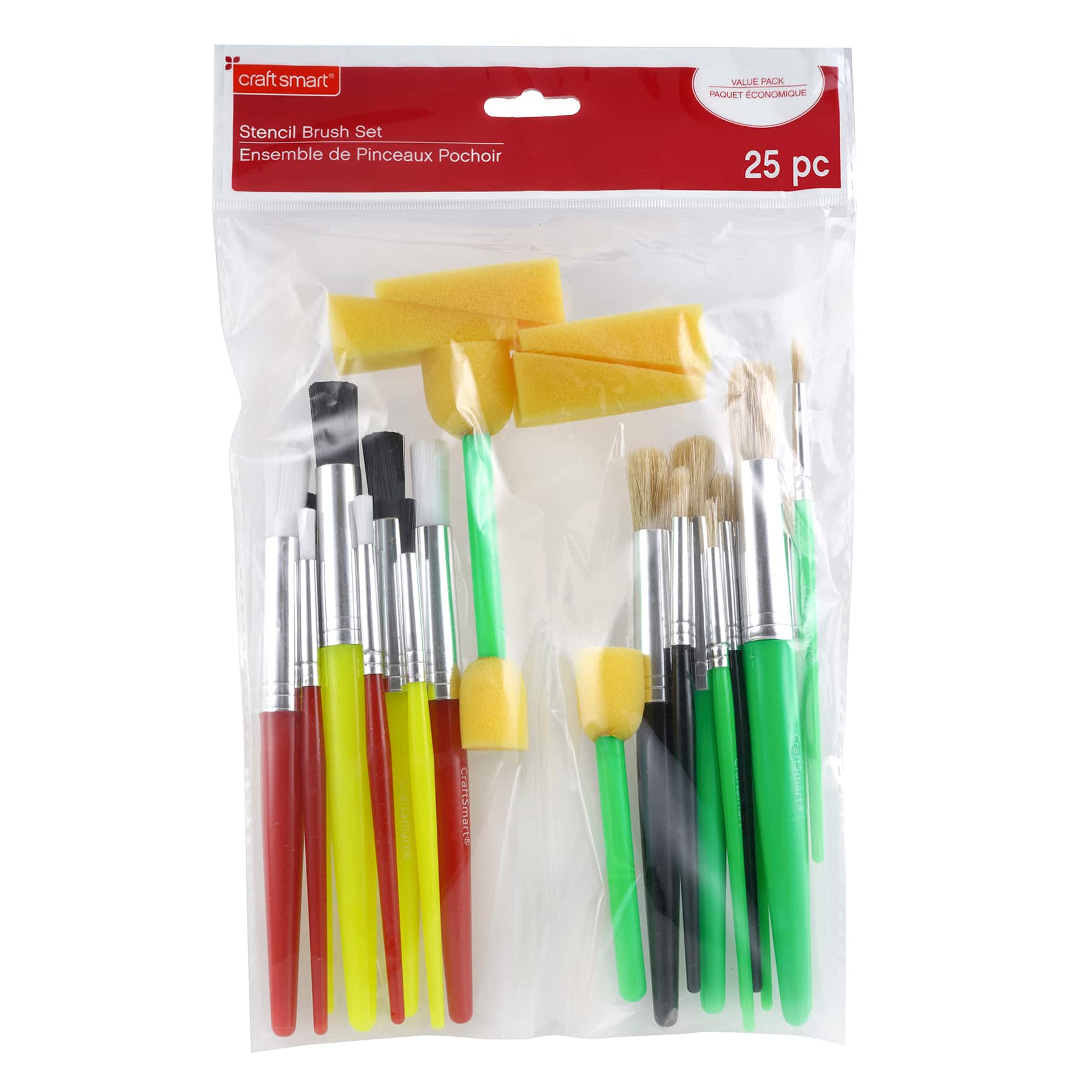 12 Pack: Stencil Brush Value Pack by Craft Smart®
