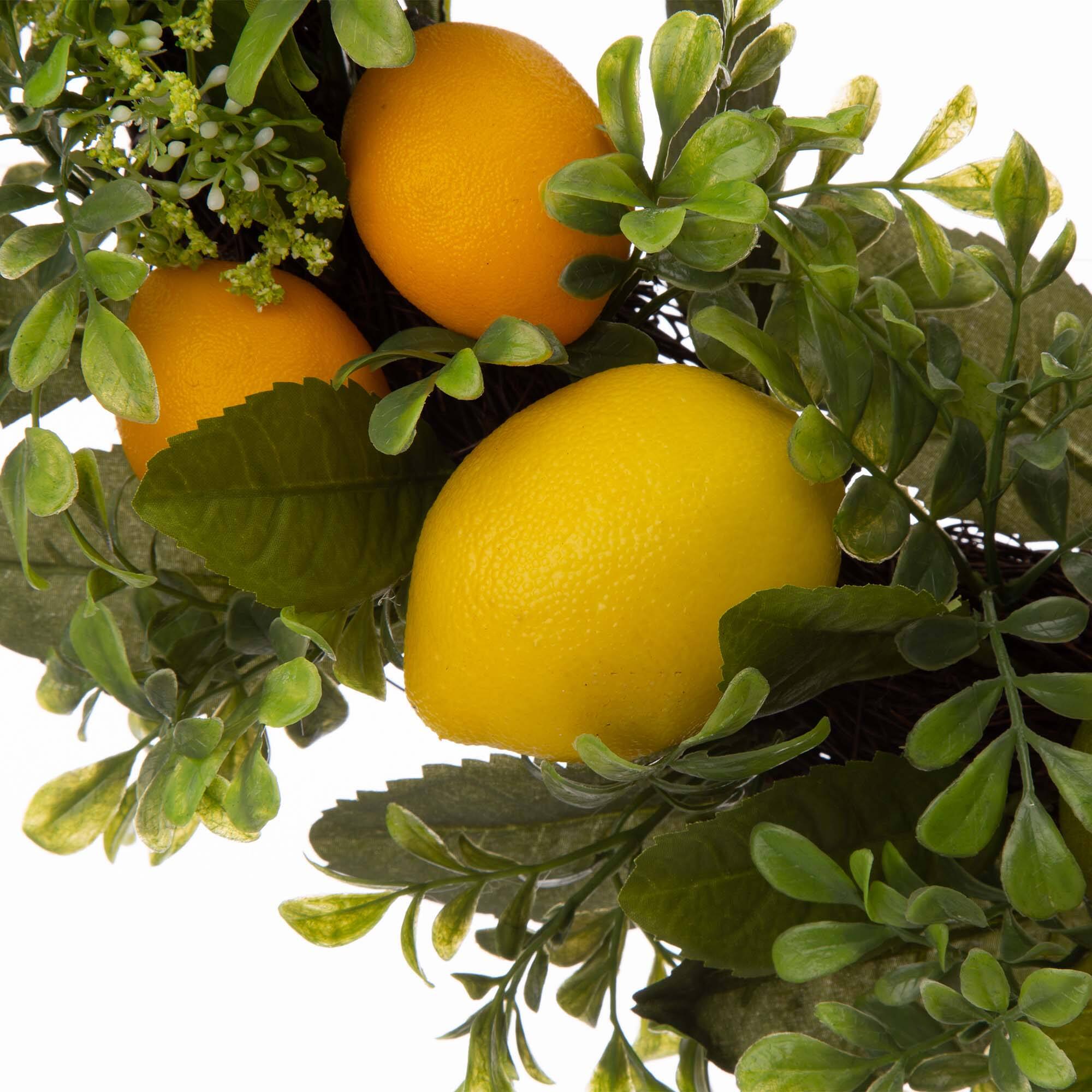 Glitzhome® 22'' Lemon Wreath