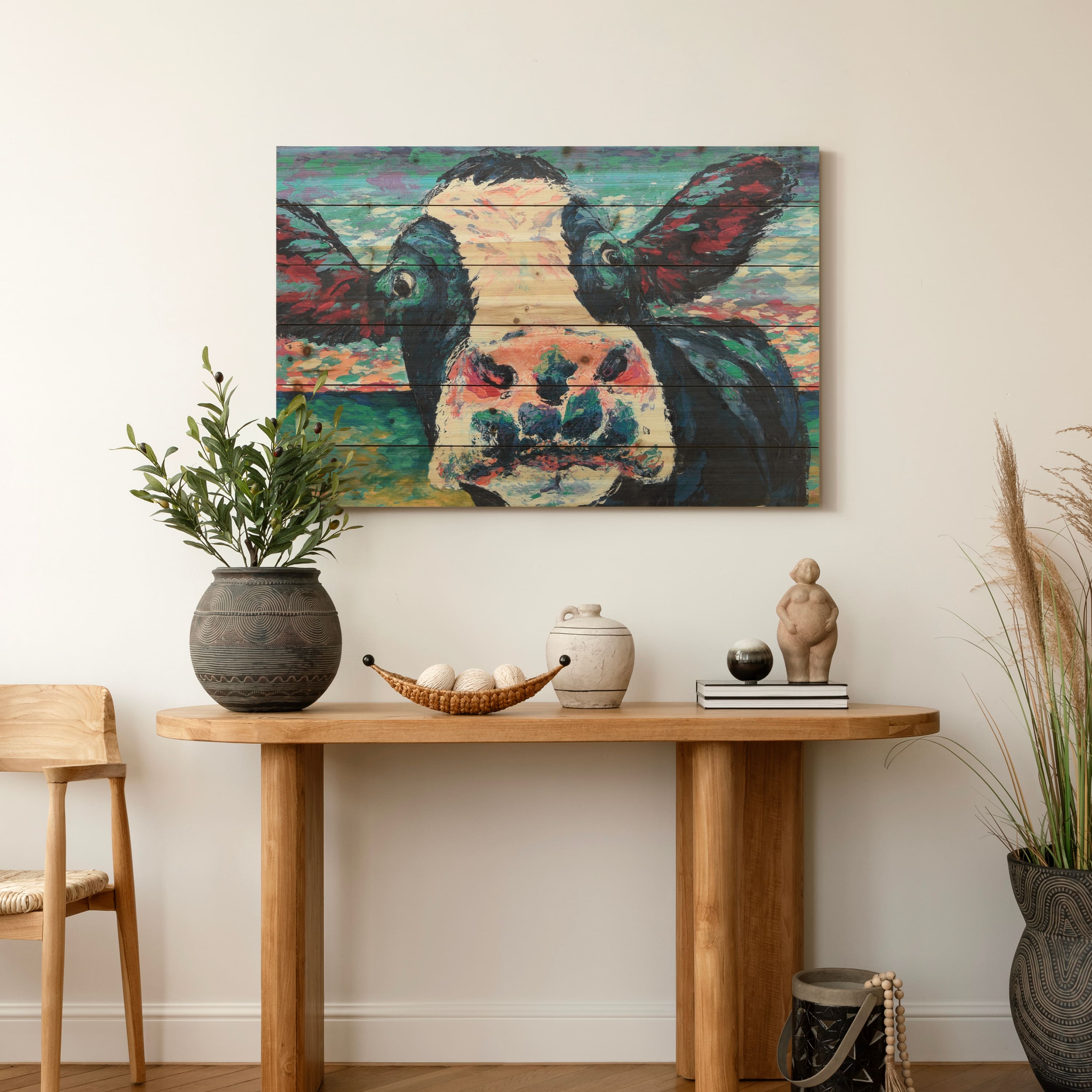 Empire Art Direct 24" x 36" Curious Cow 2 Wall Art
