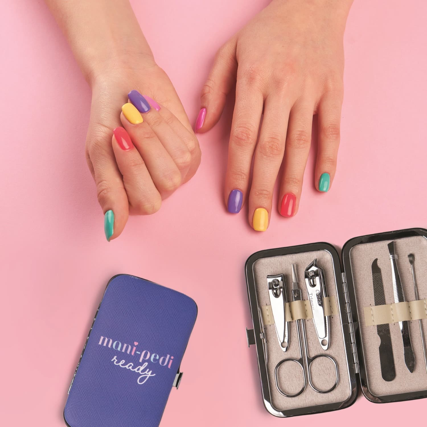 Assorted Olivia Moss Mani Pedi Ready 6-Piece Nail Kit, 1pc.