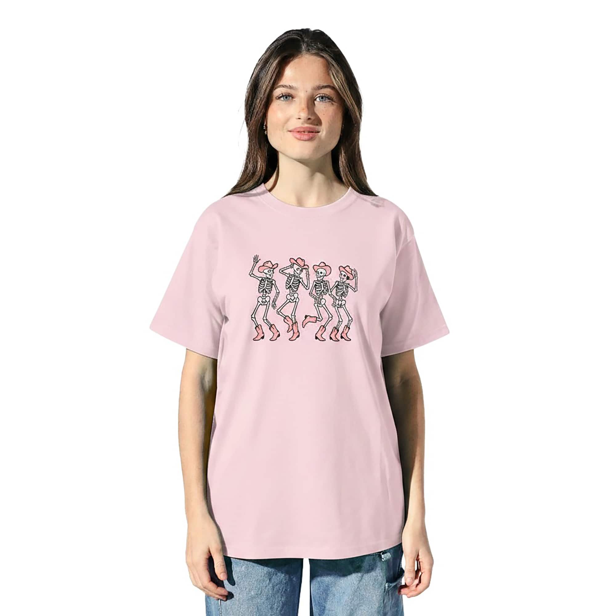 Dancing Cowgirl Skeletons Adult T-Shirt
