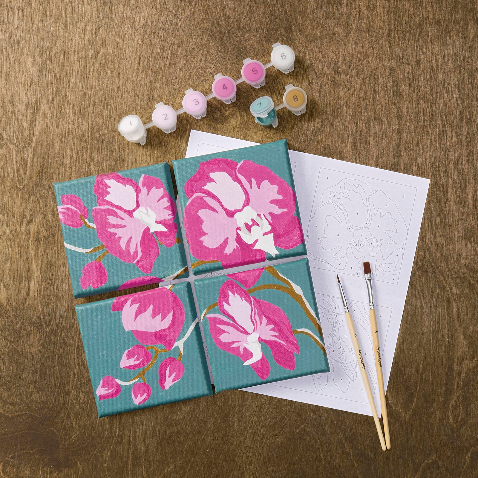 Orchids Paint-by-Number Gallery Mini Kit by Artist's Loft®