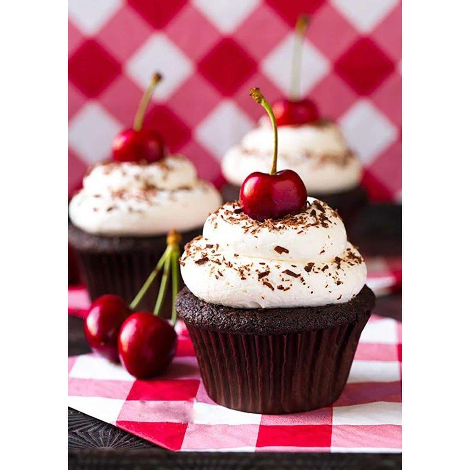 Crafting Spark Cherry Cupcake Diamond Painting Kit