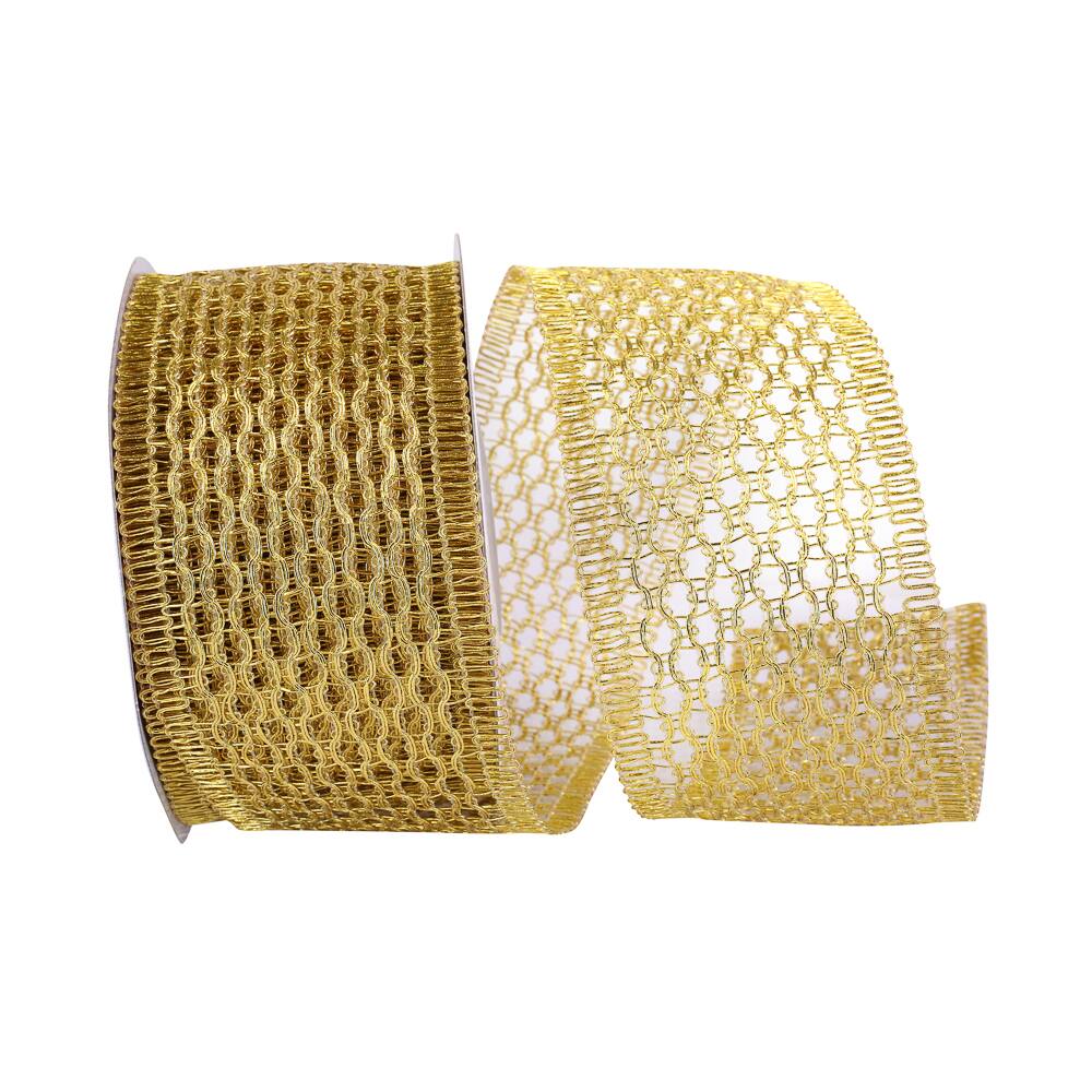 JAM Paper 2.5" x 10yd. Wired Chain Link Ribbon