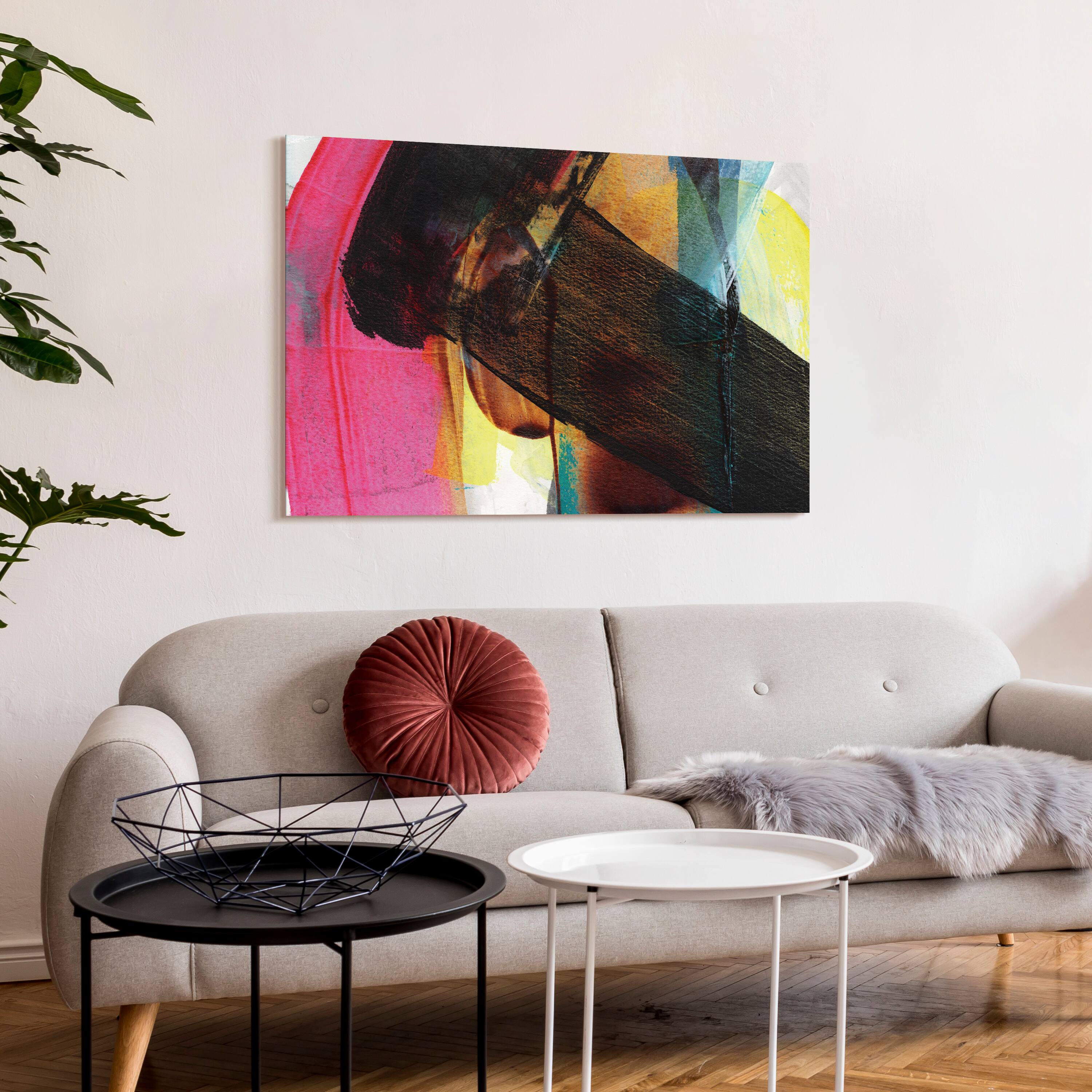 Empire Art Direct 48" x 32" Carnival Crossing Abstract I Frameless Printed Tempered Glass Wall Art