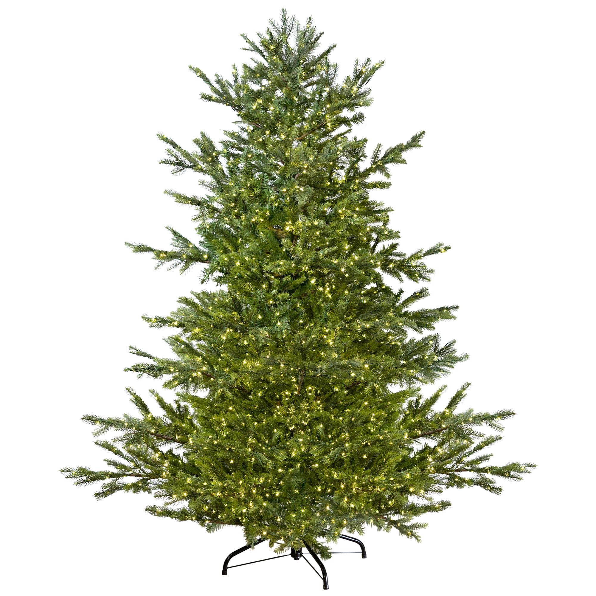 7.5ft. Pre-Lit Oregon Noble Fir Artificial Christmas Tree,  Warm White LED Lights