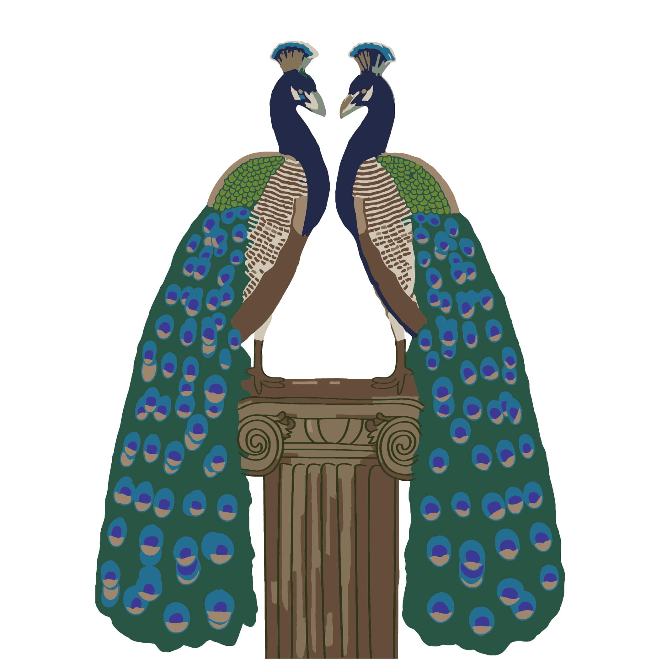 Jonathan Adler x Michaels 5" x 7" Peacocks Paint-By-Number Acrylic Surface Kit