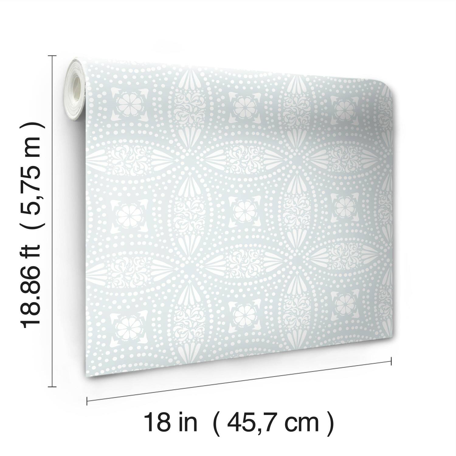 RoomMates Overlapping Medallions Peel & Stick Wallpaper