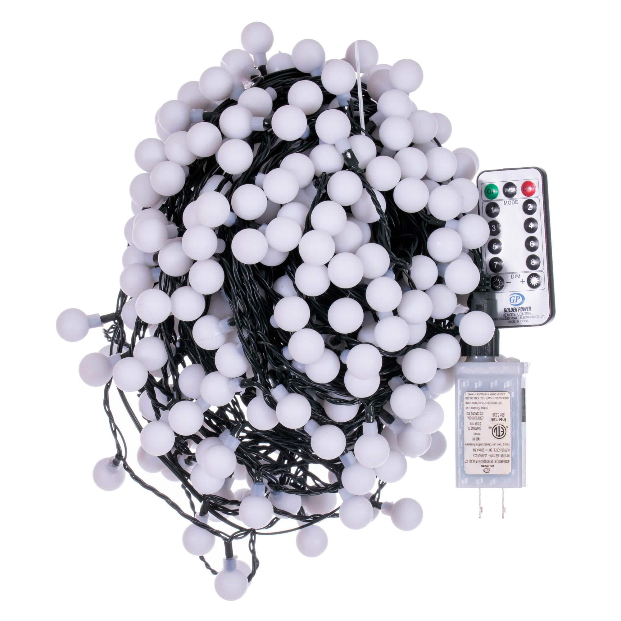 400ct Multicolor LED Cherry String Lights, 103 ft – 50% Off