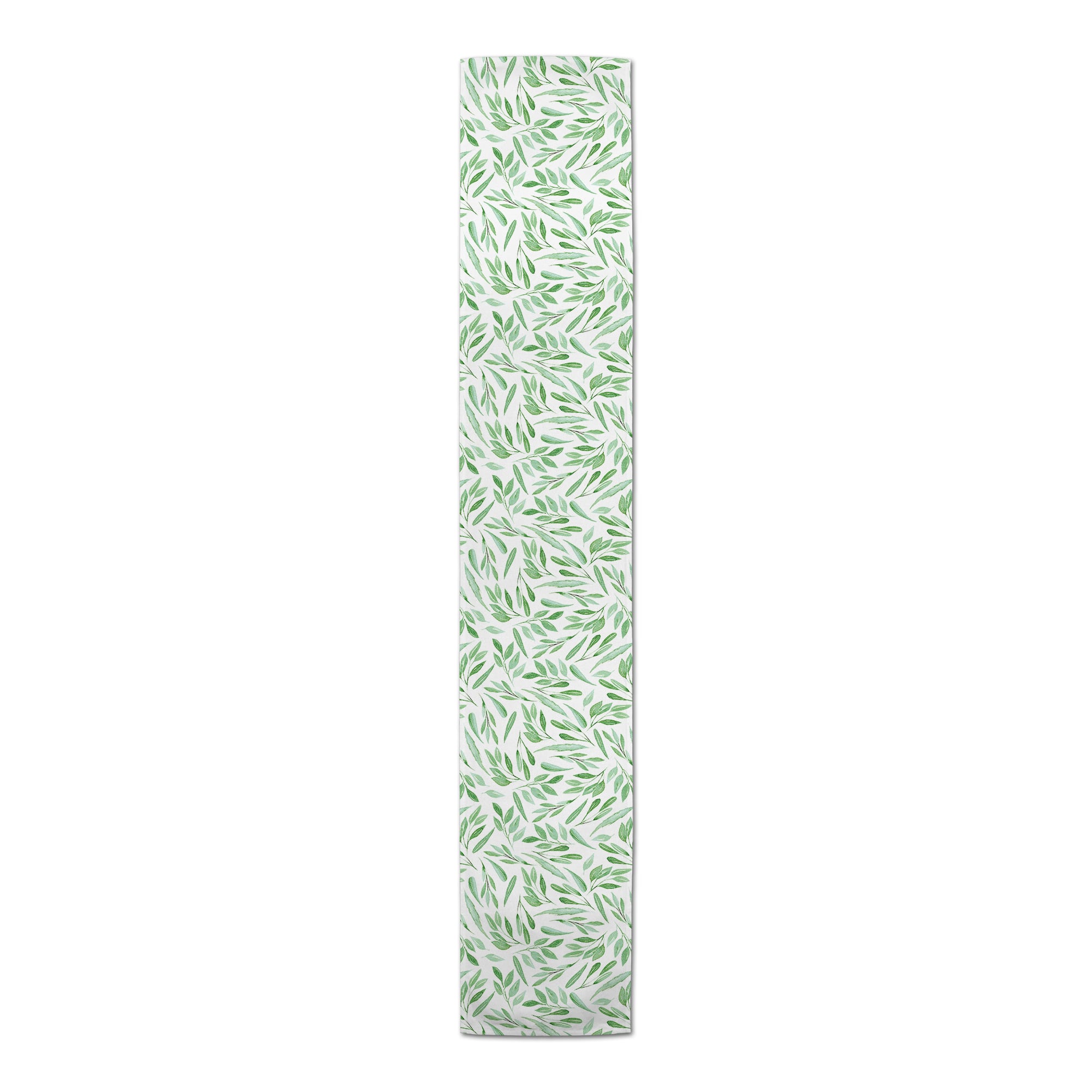 90" Spring Green Leaf Table Runner