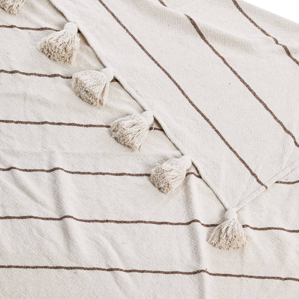 Hello Honey® Striped Cotton Throw Blanket with Tassels
