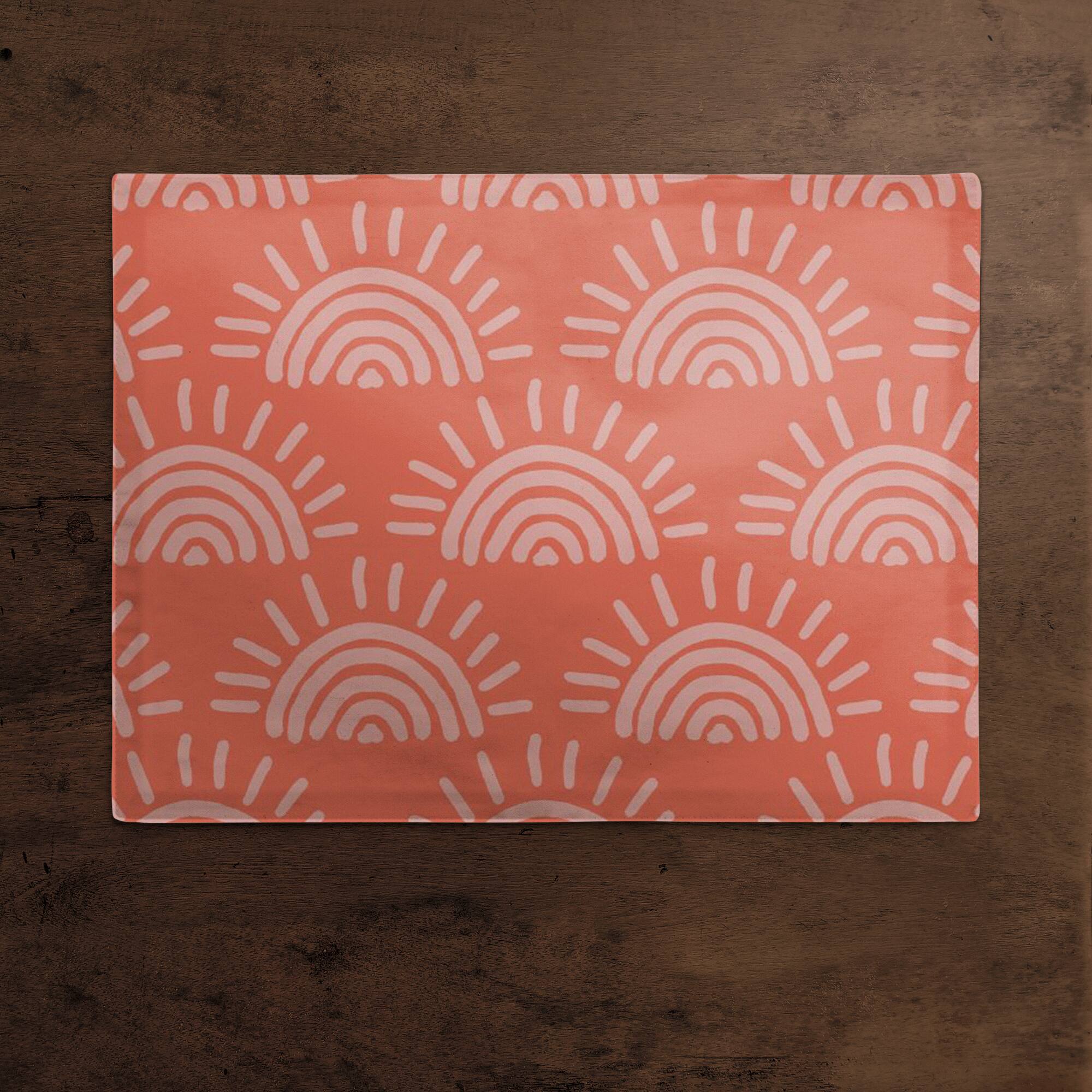 Sun Pattern Cotton Twill Placemat