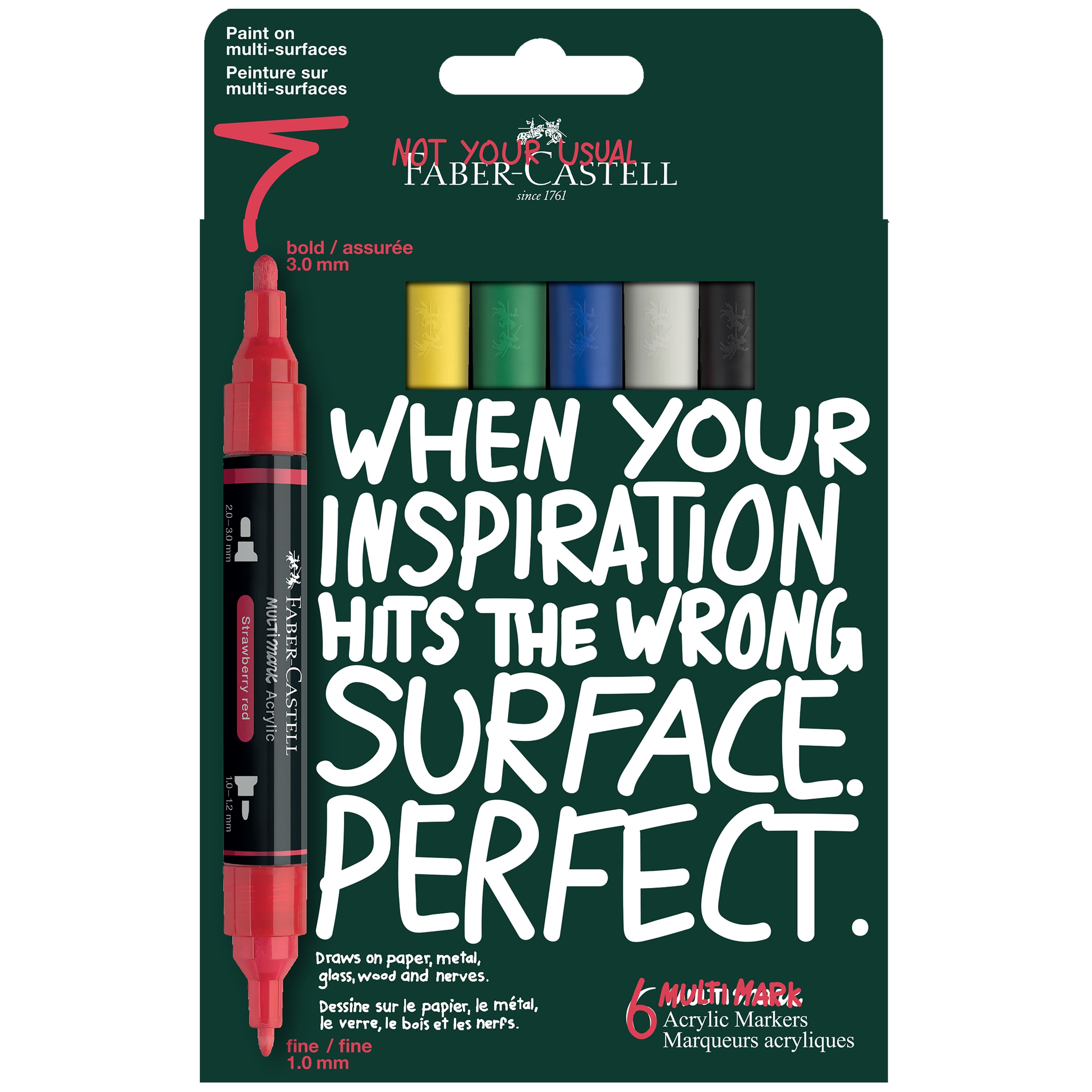 Faber-Castell® Primary Acrylic Paint Marker Set