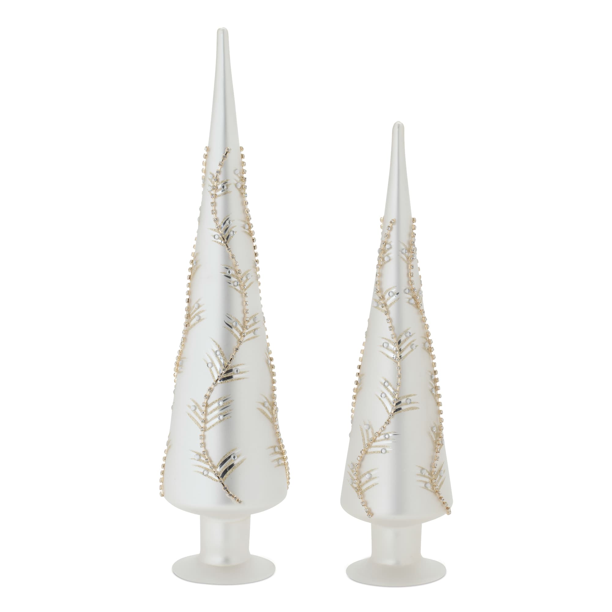 Melrose Jeweled Glass Finial Tree Set