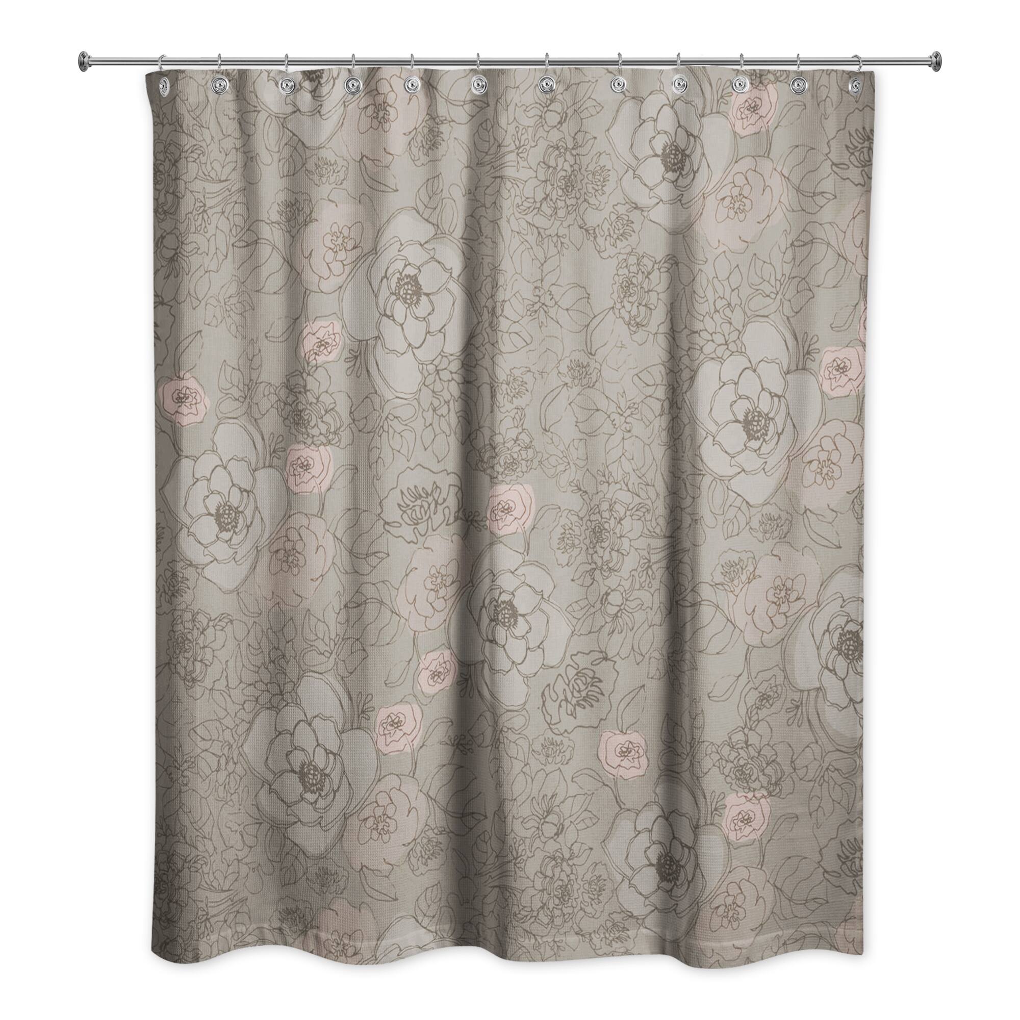 Multi Floral Shower Curtain