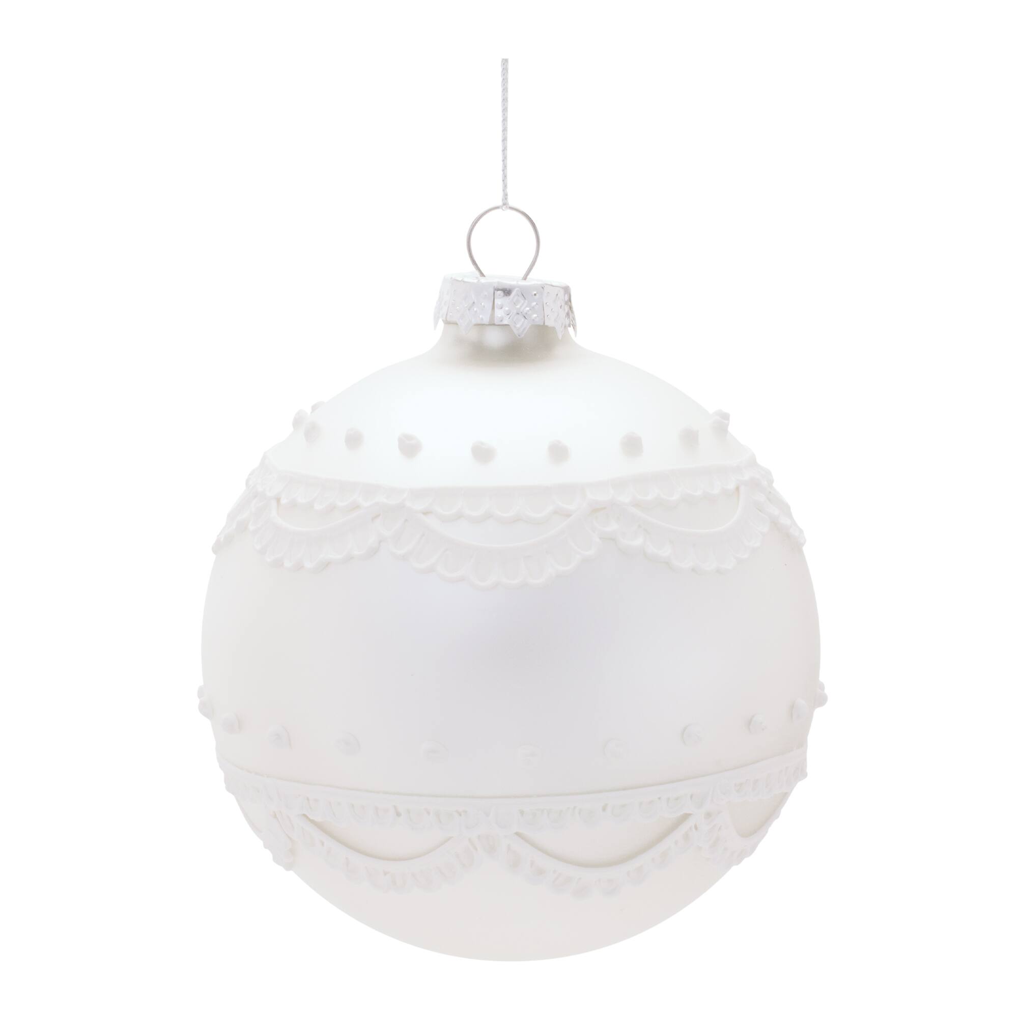 Melrose 4.75" Round Glass Ornaments, 6ct.
