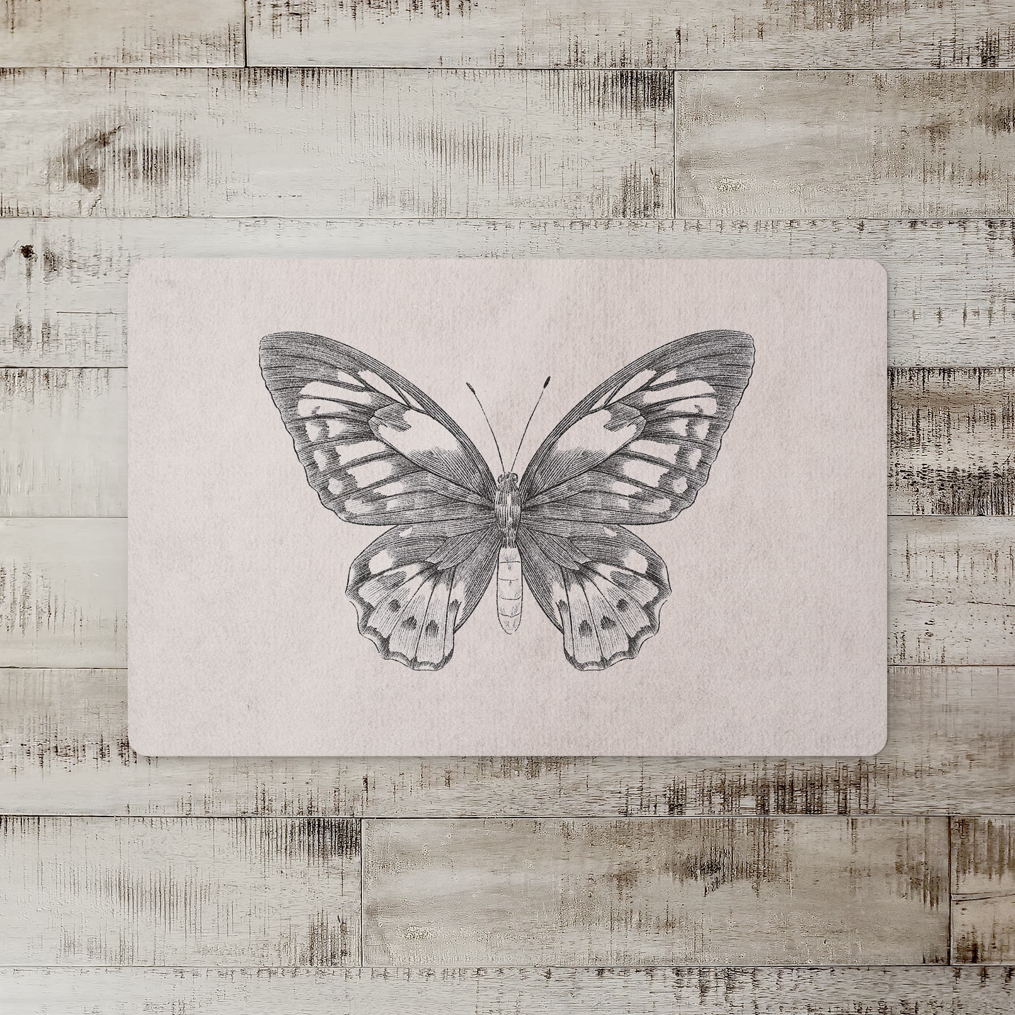 Butterfly Ink 18" x 27" Floor Mat