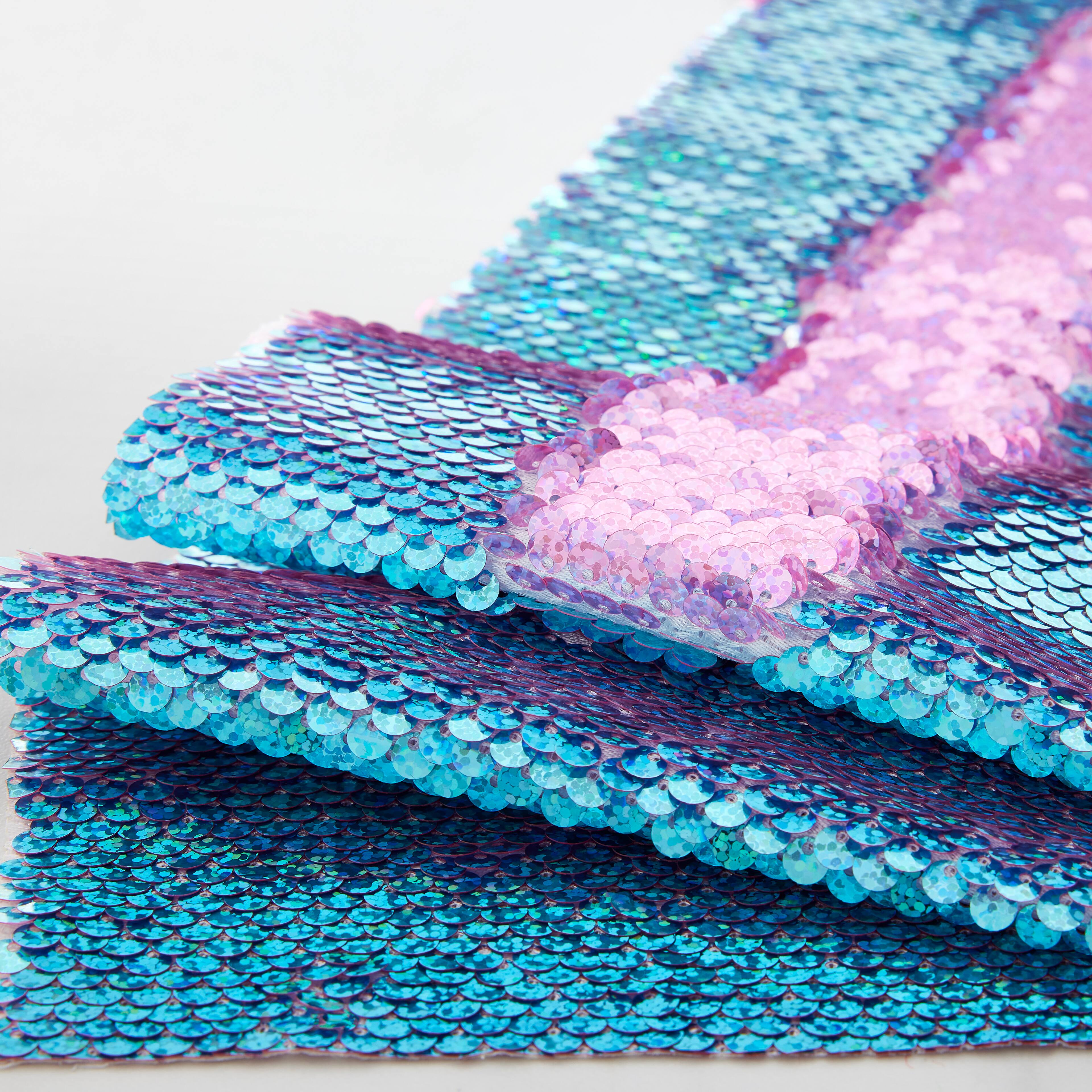 12 Pack: 5.375" x 1yd. Mermaid Reversible Sequin Ribbon by Celebrate It™