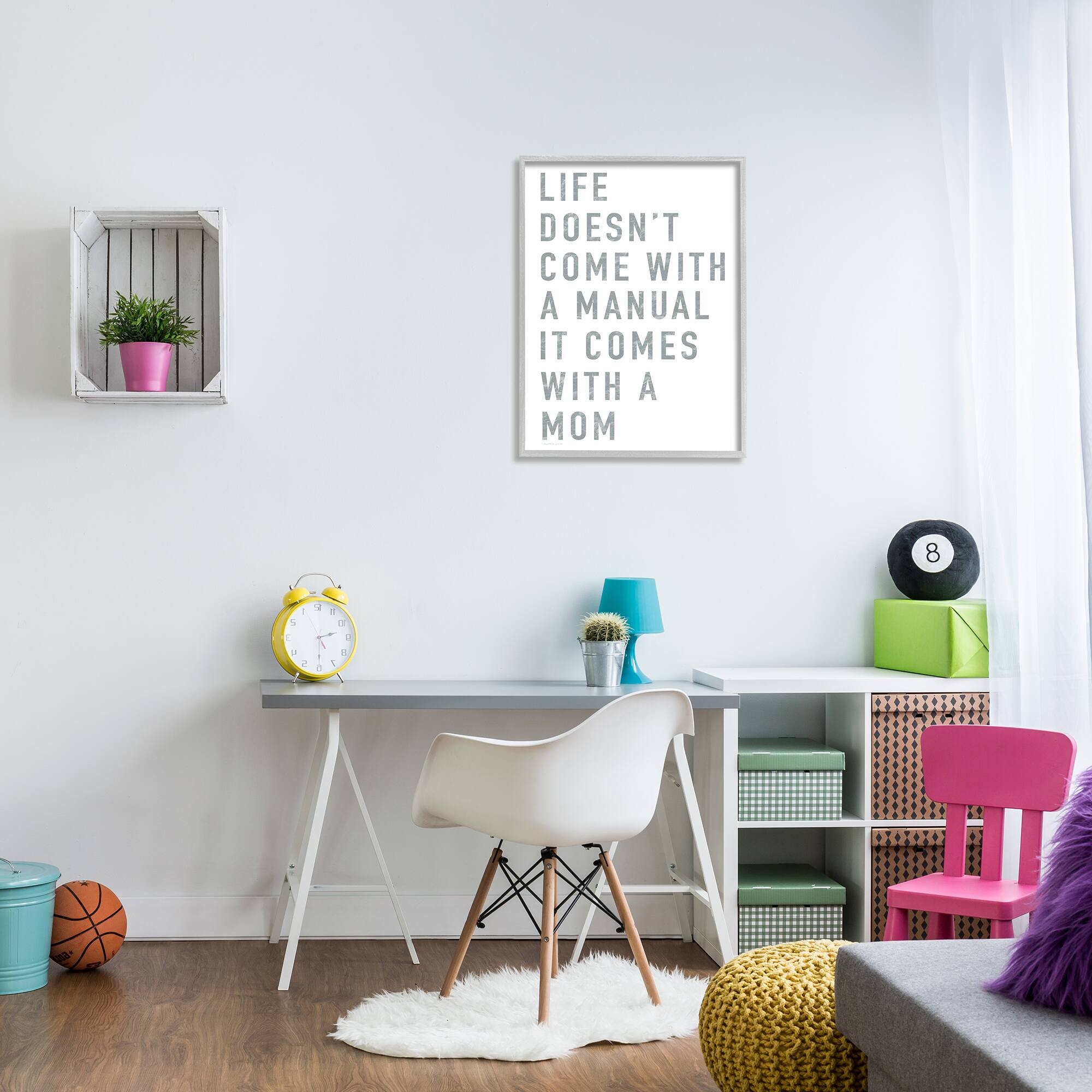 Stupell Industries Doesn't Come With Manual Mom Appreciation Phrase Grey Text in Frame Wall Art
