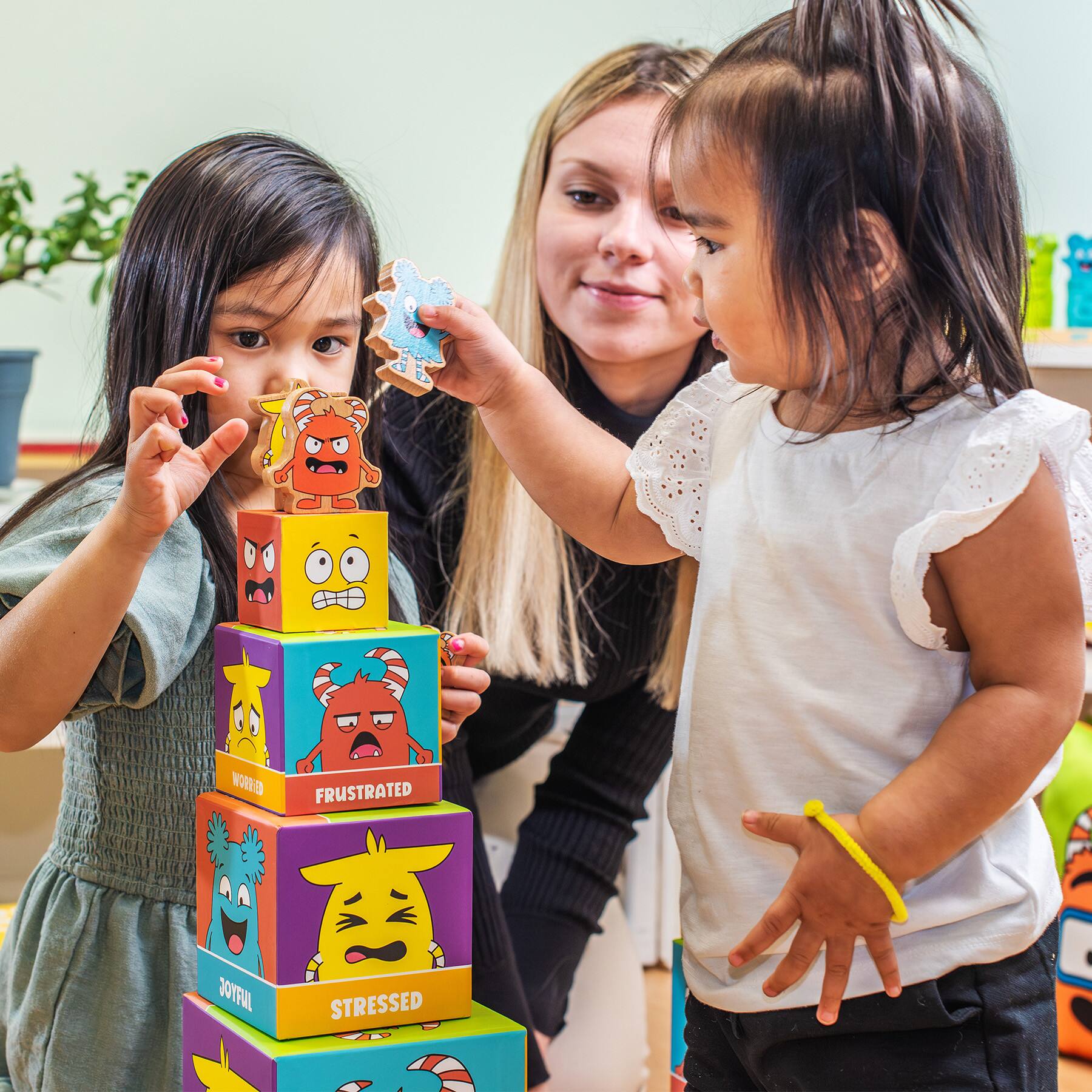 Open the Joy® Tower of Emotions Intelligence Building Game Set